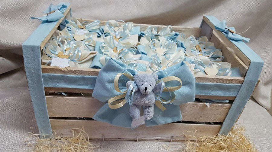 Sacchetti ripiegati nascita shabby