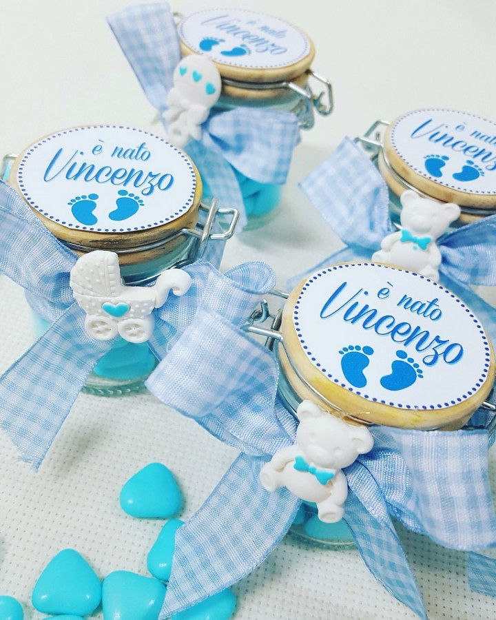 Barattolino vetro con tappo legno e grafica