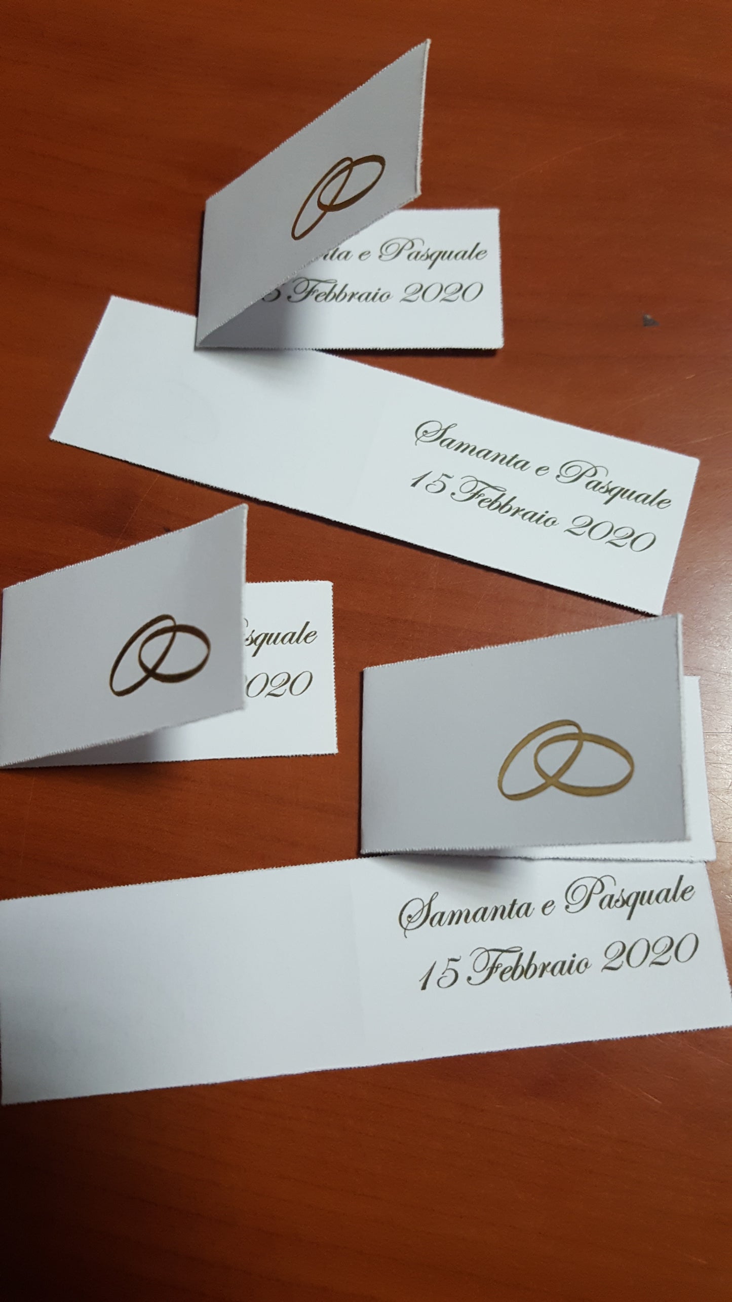 Bigliettini comunione/matrimonio stampati