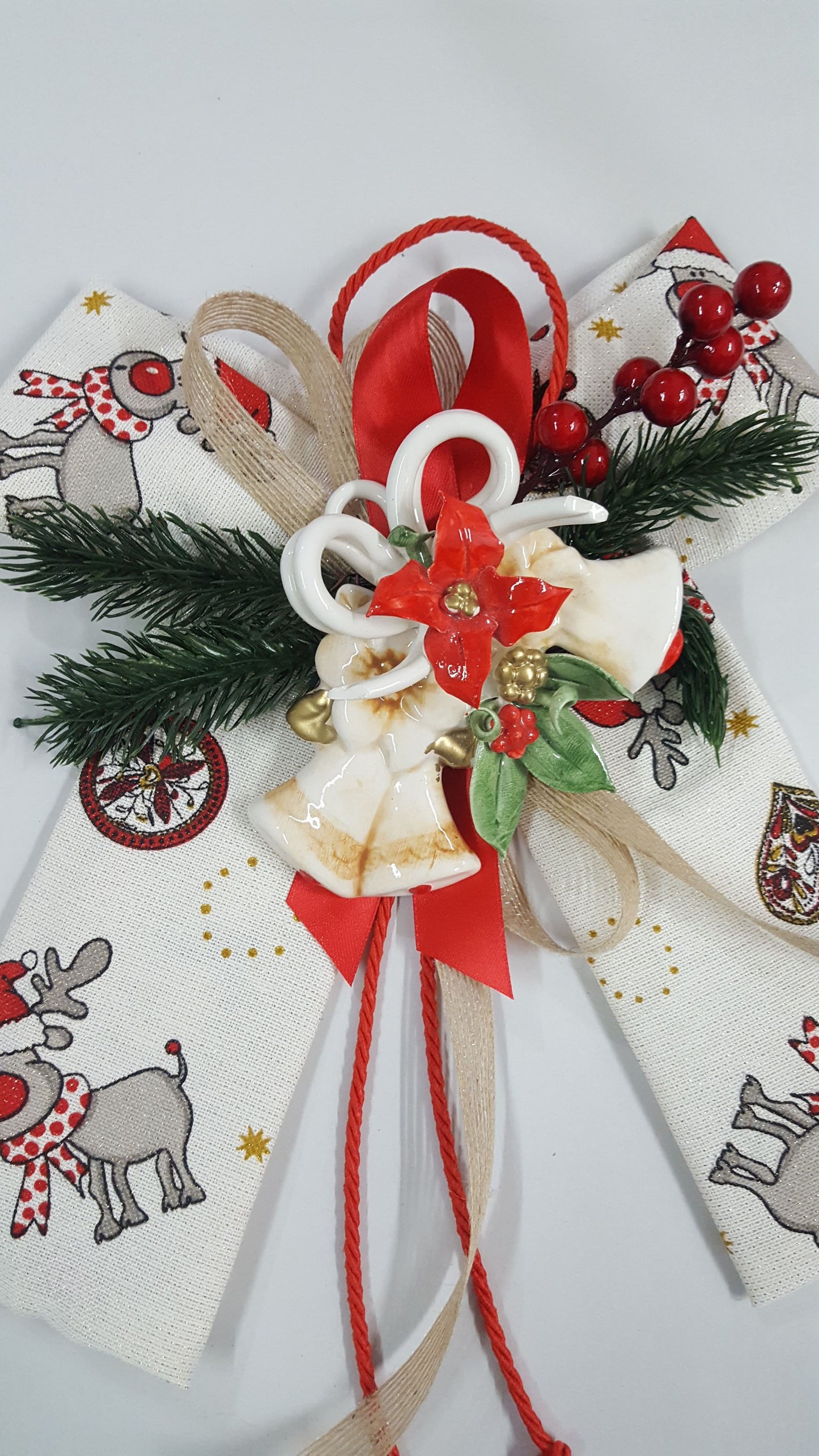 fiocco con decorazione artigianale