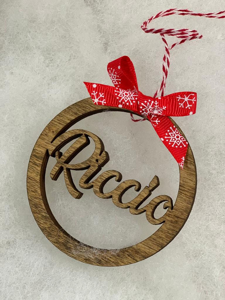 Pallina legno taglio laser