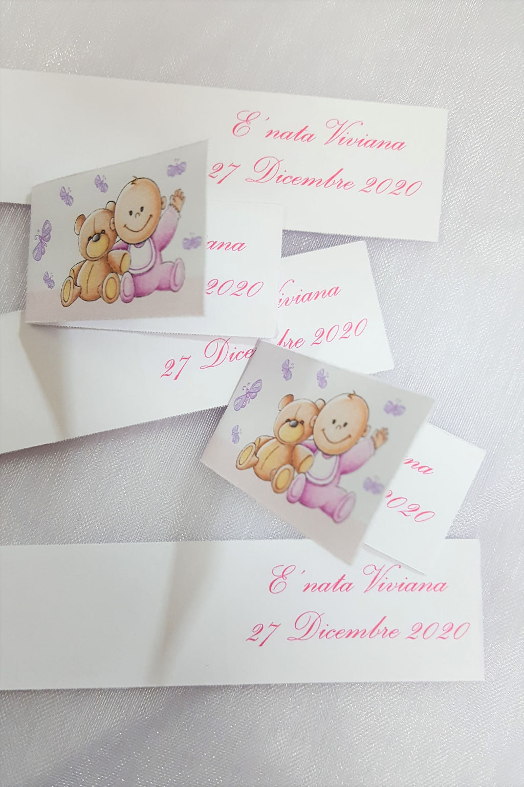 Bigliettini baby stampati