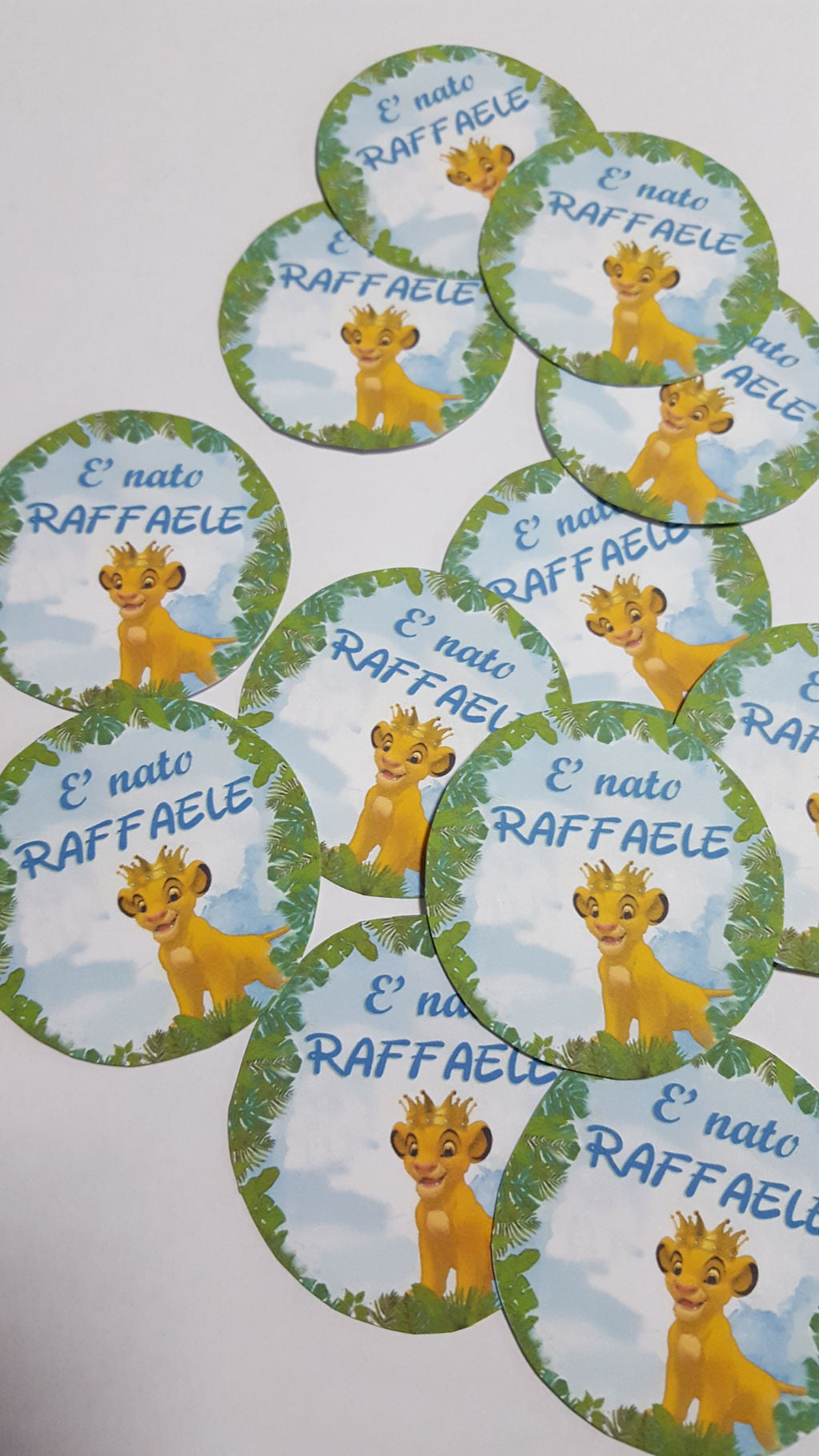 Confettata a tema con grafica personalizzata