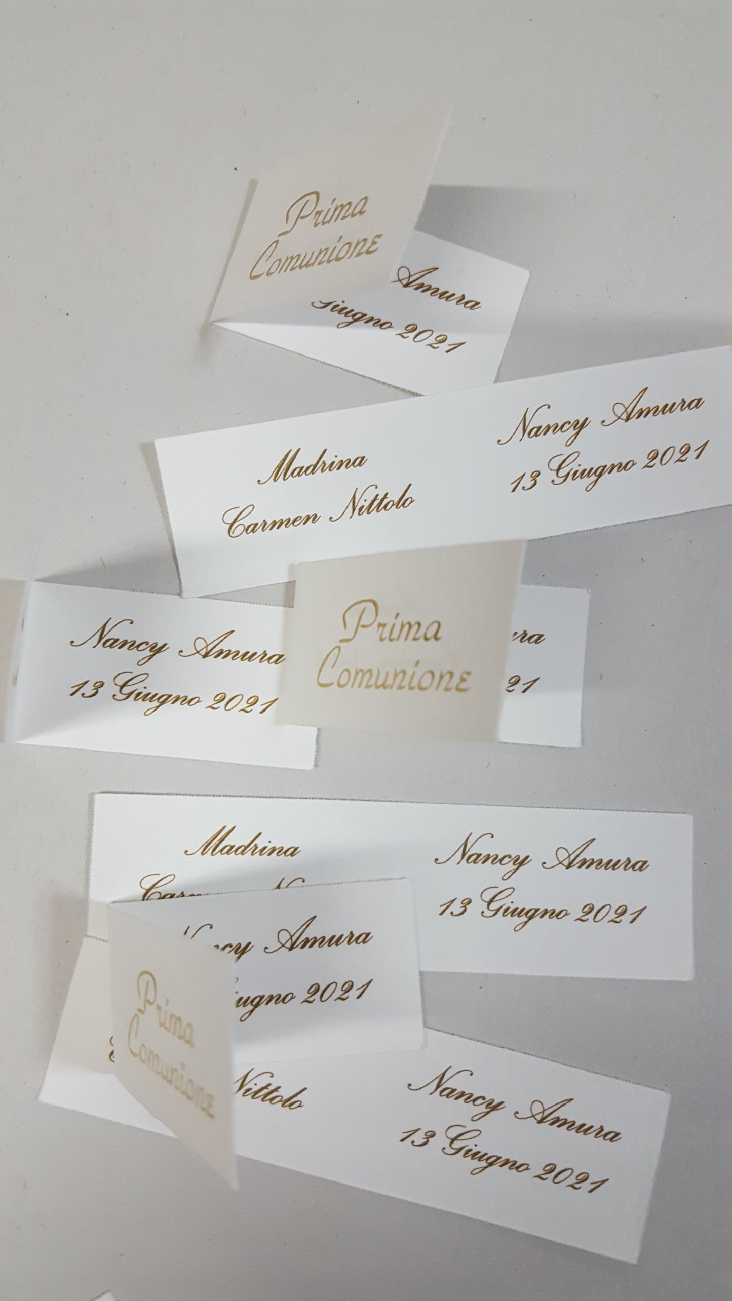 Bigliettini comunione/matrimonio stampati