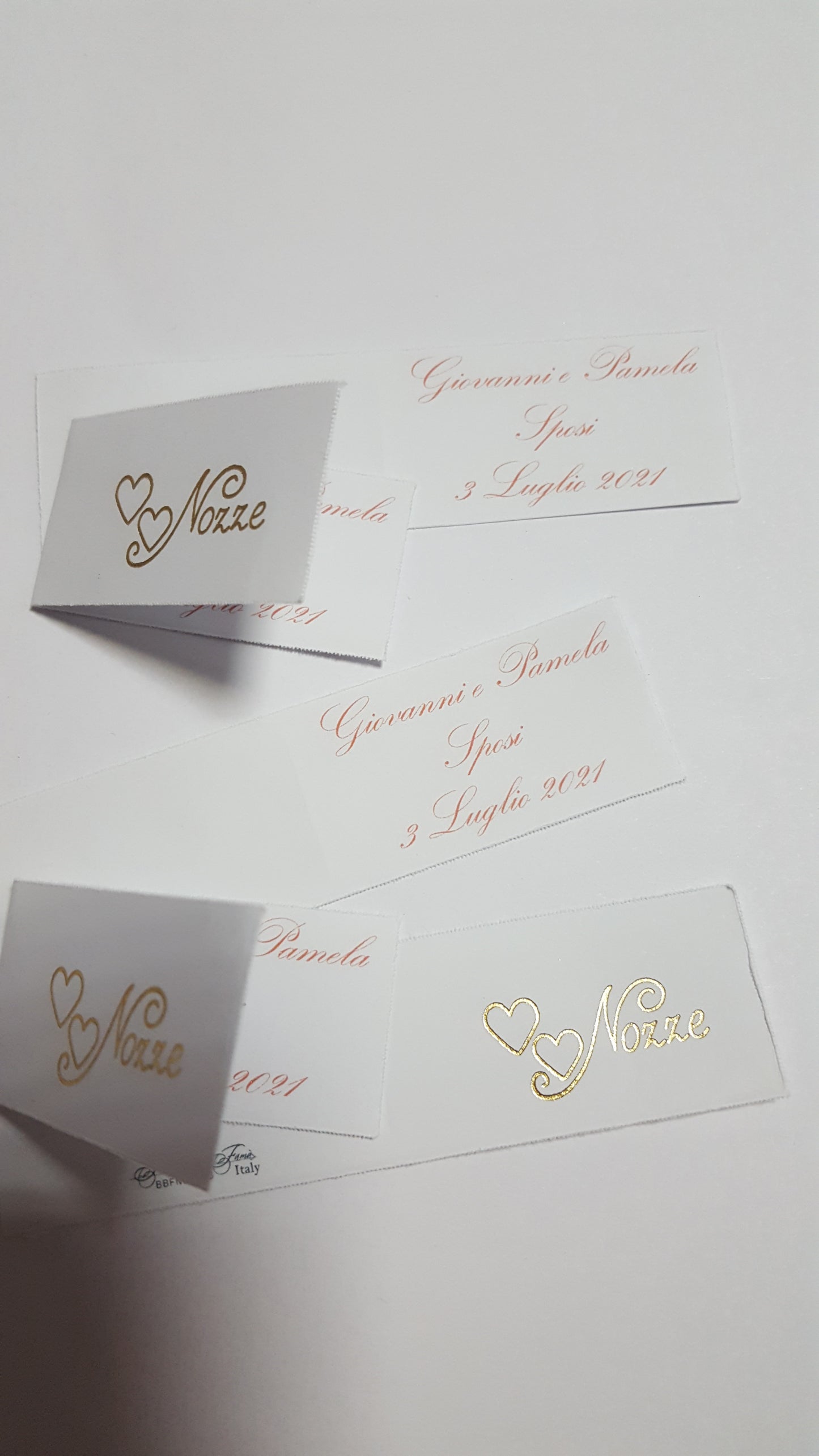 Bigliettini comunione/matrimonio stampati