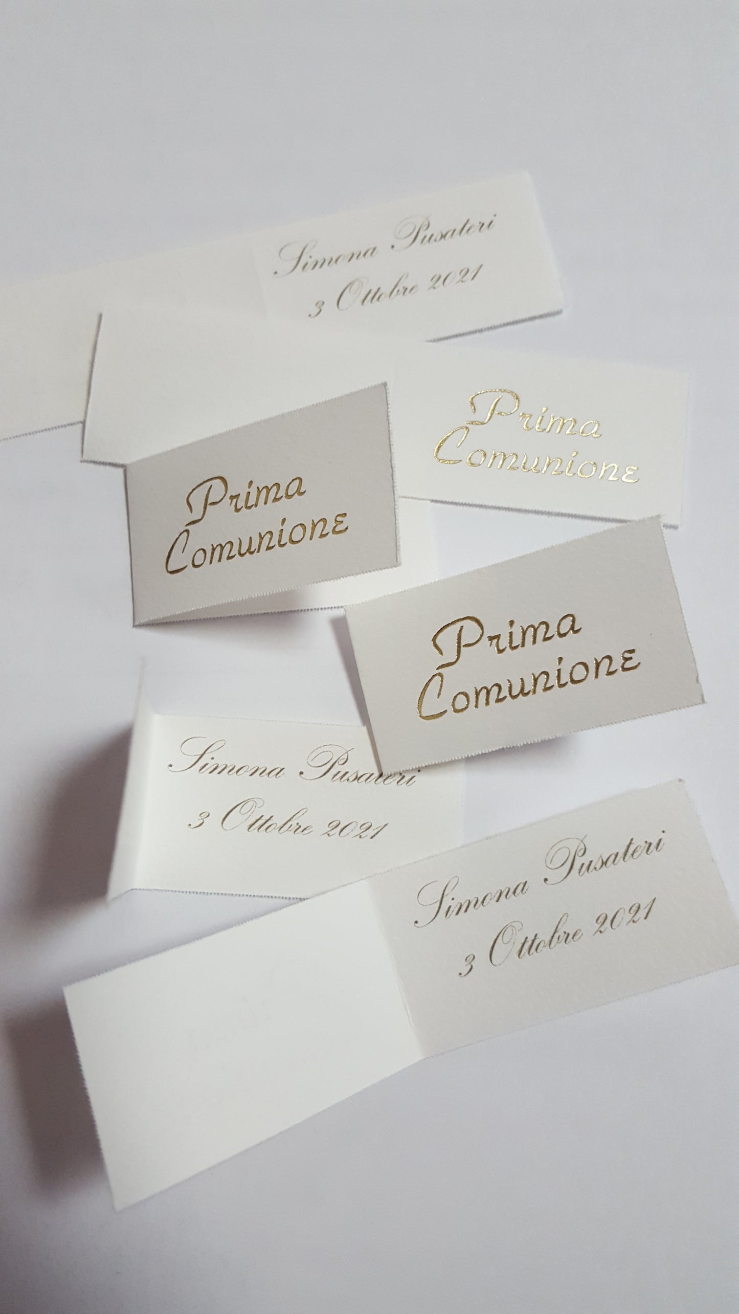 Bigliettini comunione/matrimonio stampati
