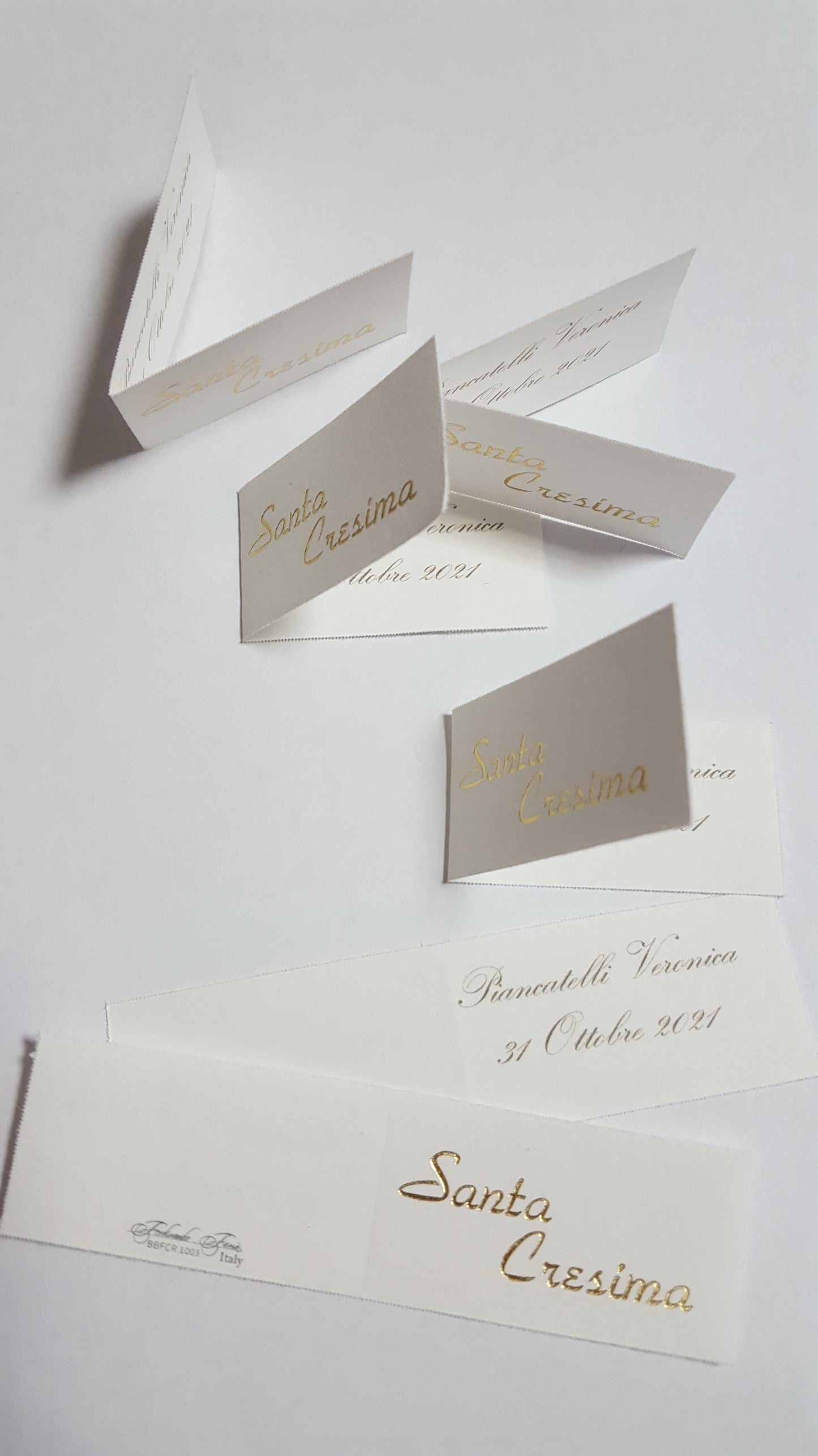 Bigliettini comunione/matrimonio stampati