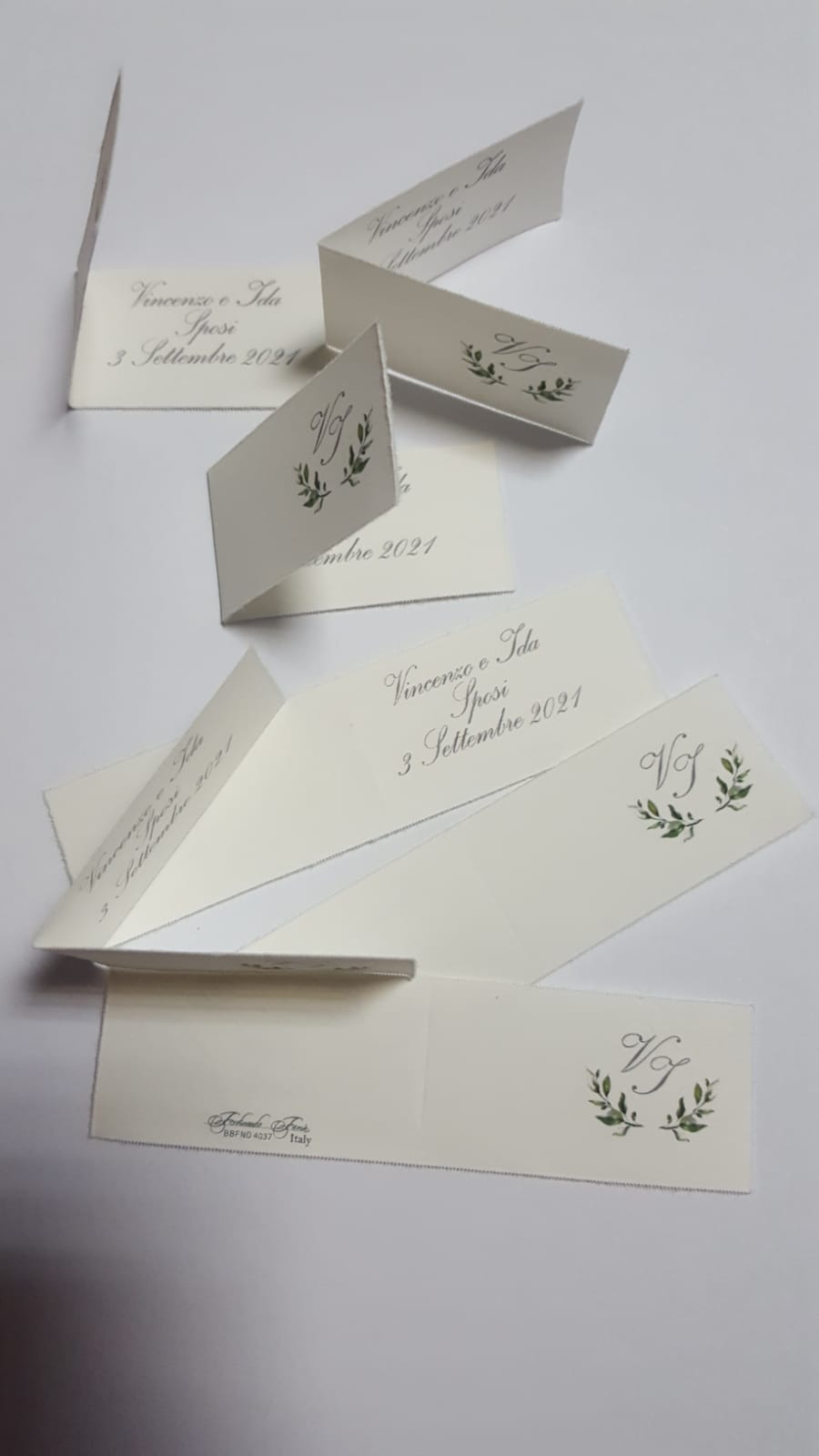 Bigliettini comunione/matrimonio stampati