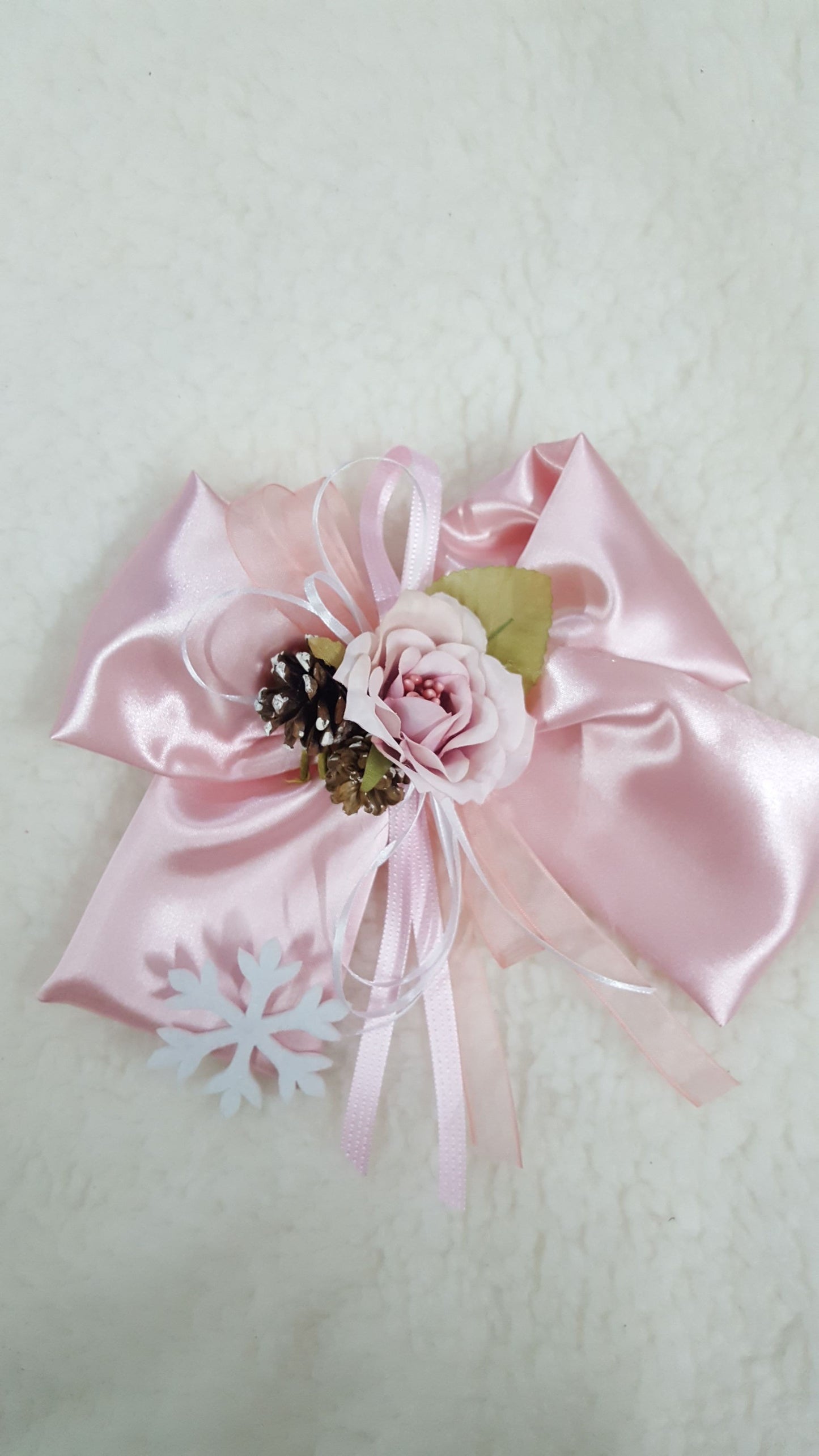 Set 3 Fiocchi rosa 20cm