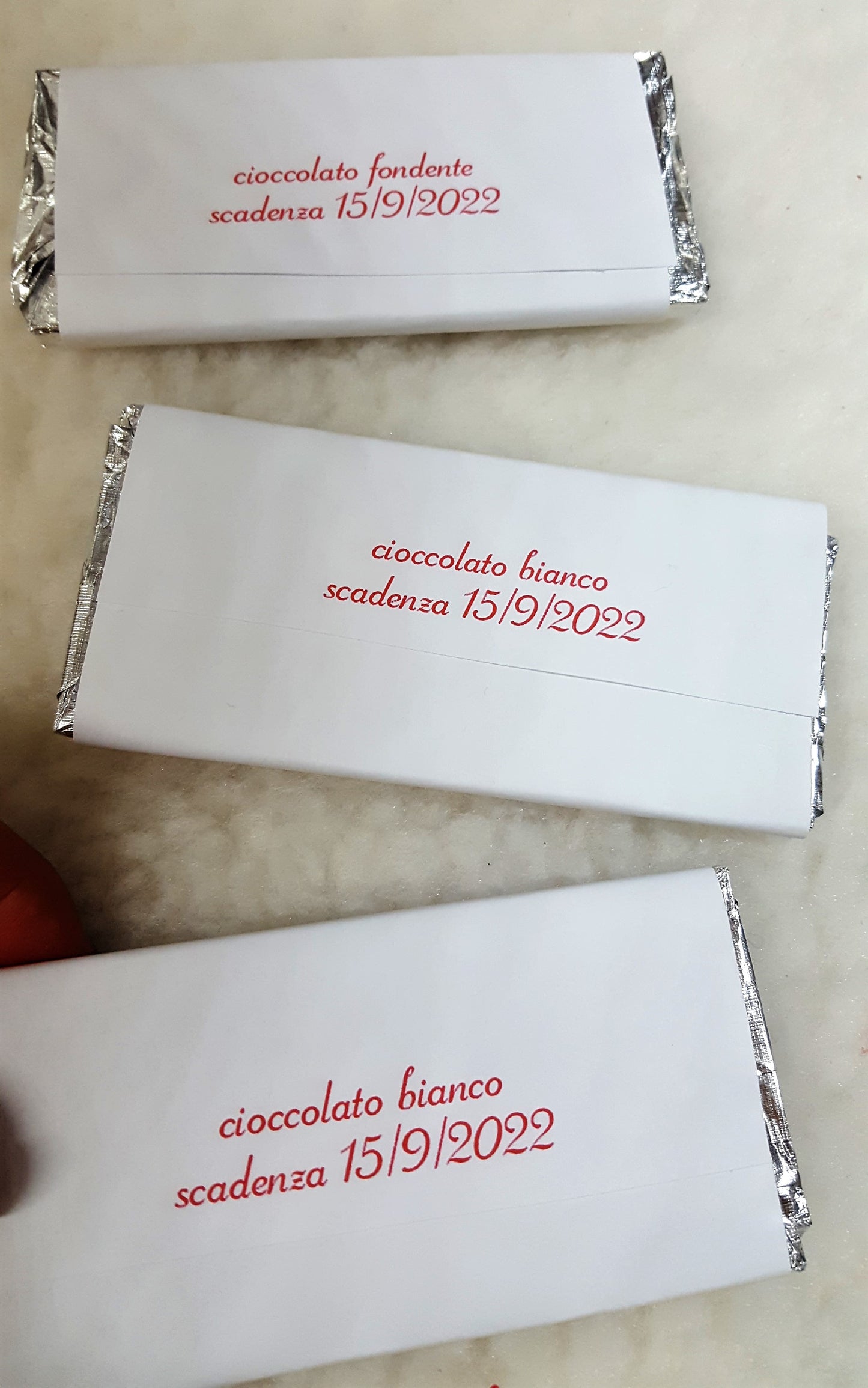 Tavolette cioccolato natalizie personalizzate