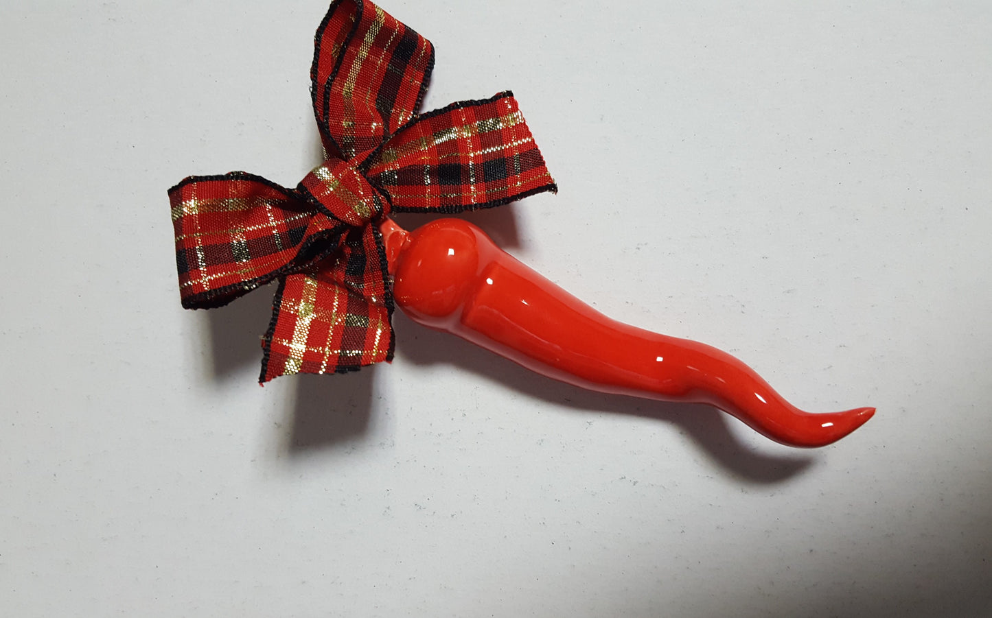 Corno rosso con gancio