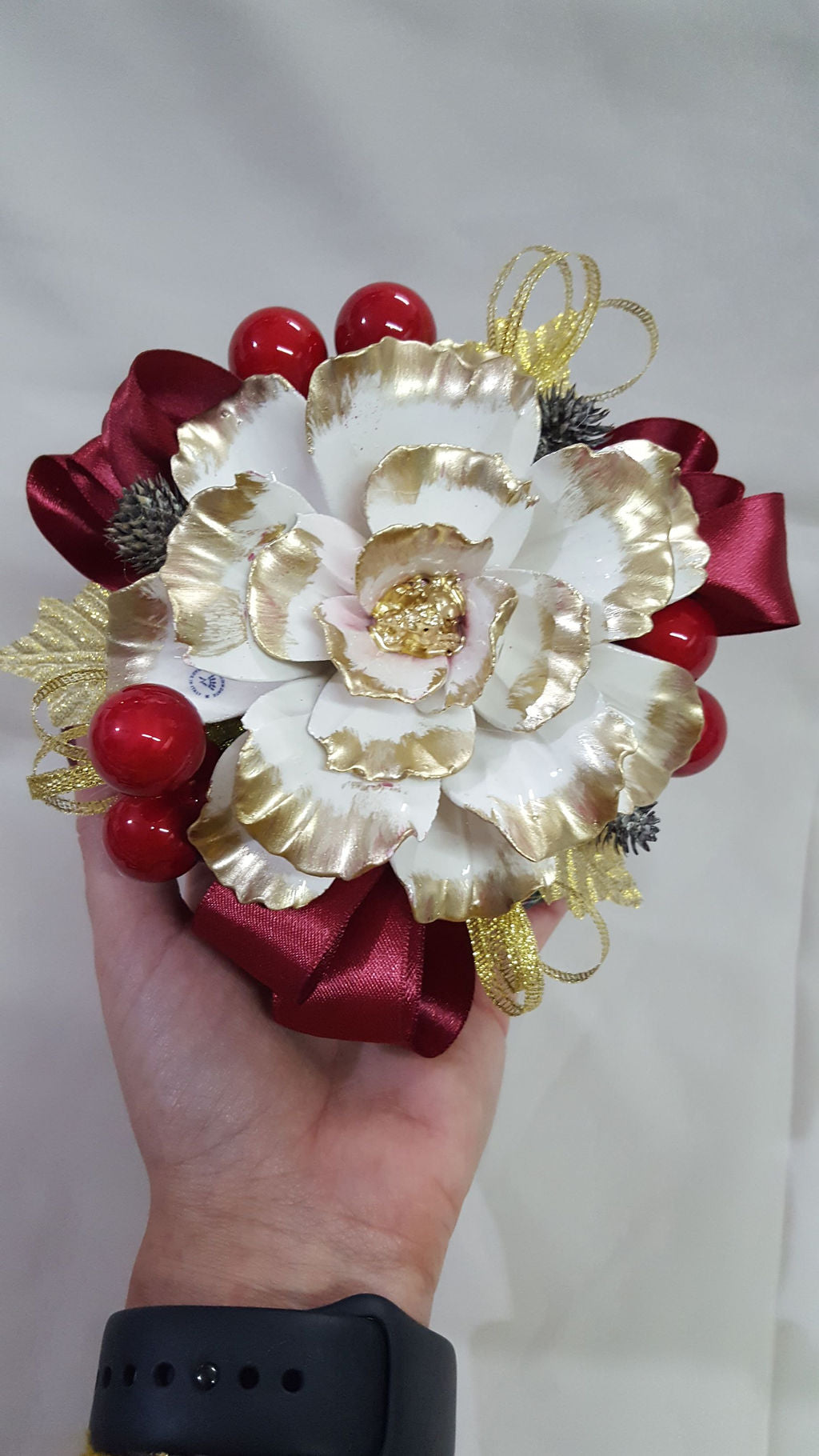 Pouf medio oro
