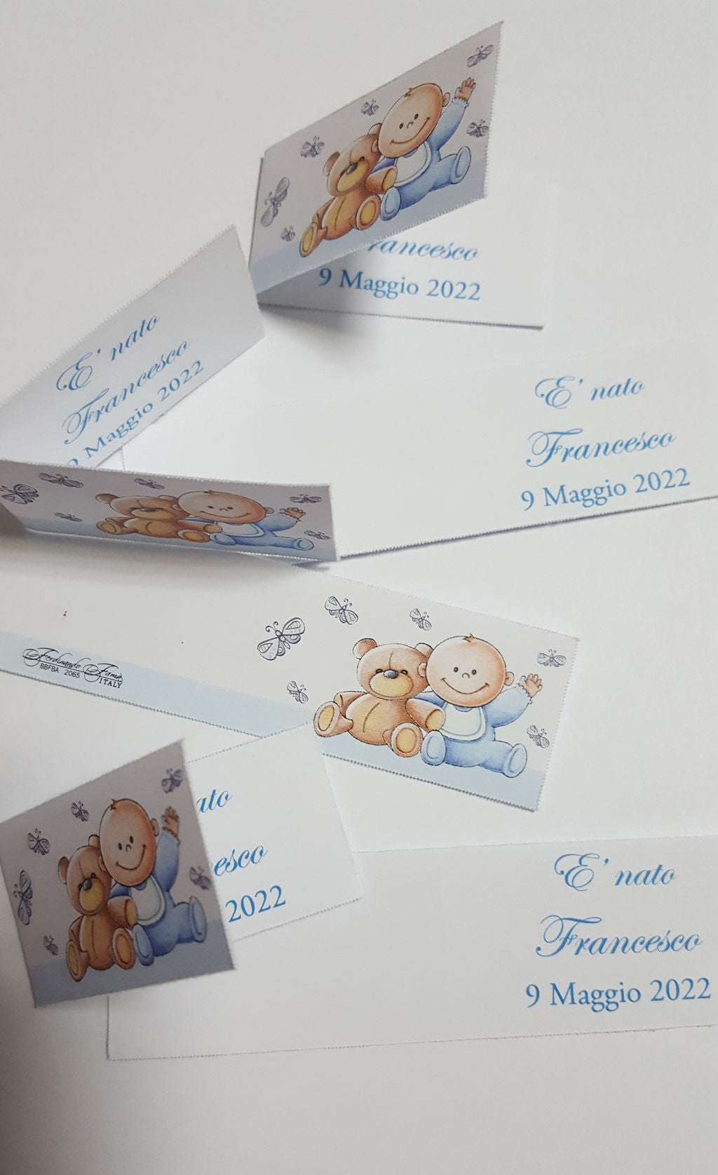 Bigliettini baby stampati