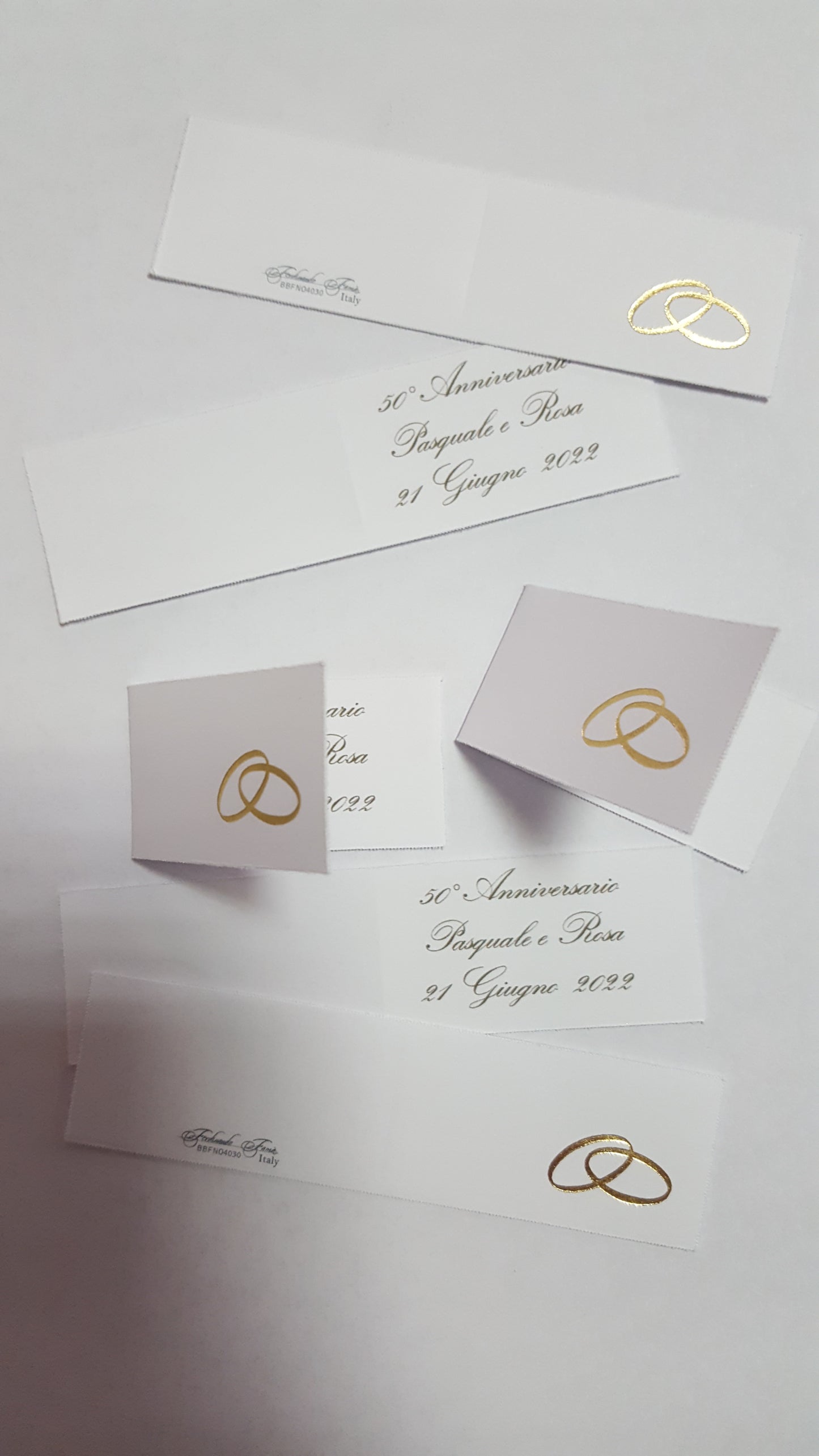 Bigliettini comunione/matrimonio stampati