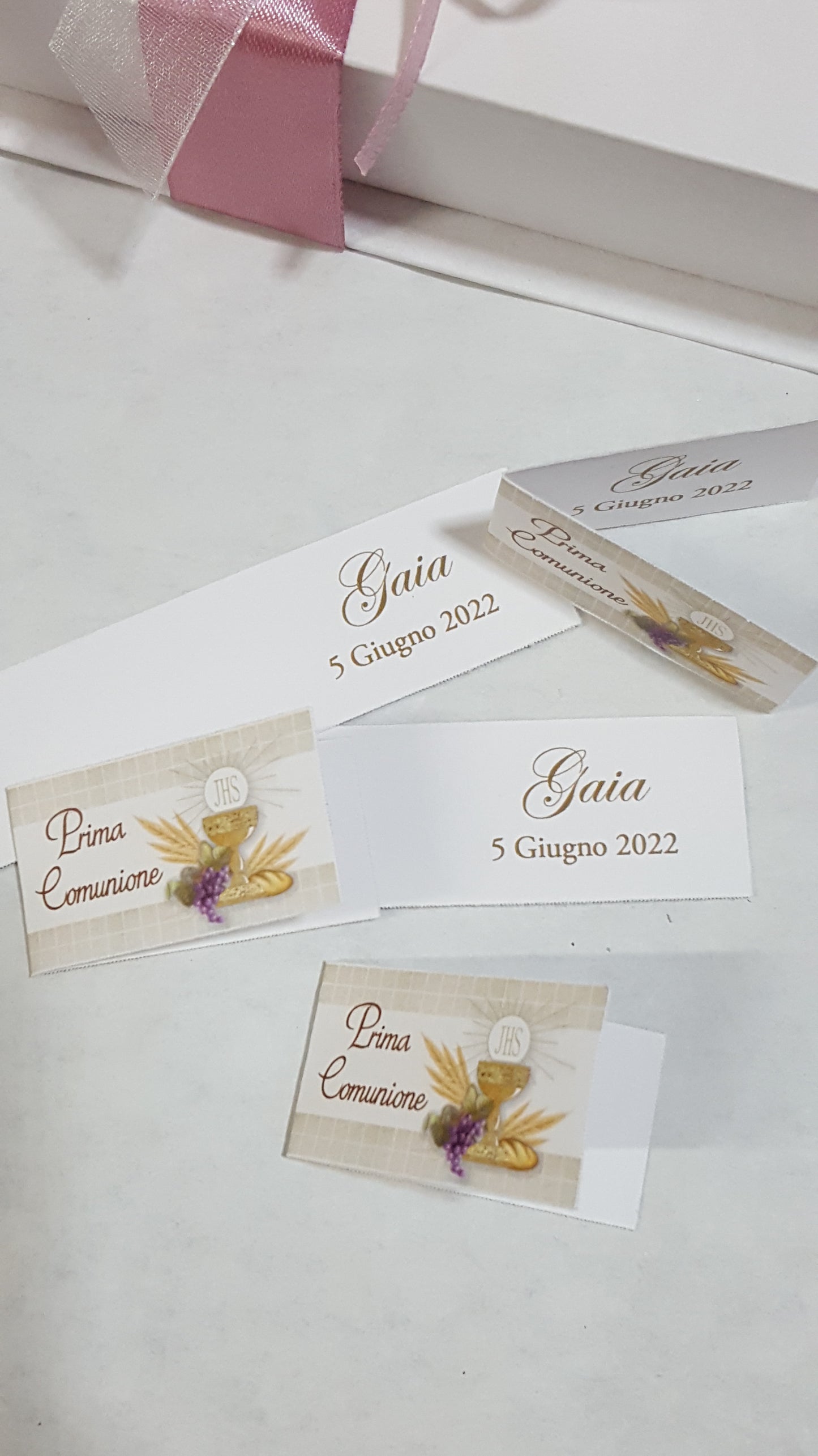 Bigliettini comunione/matrimonio stampati