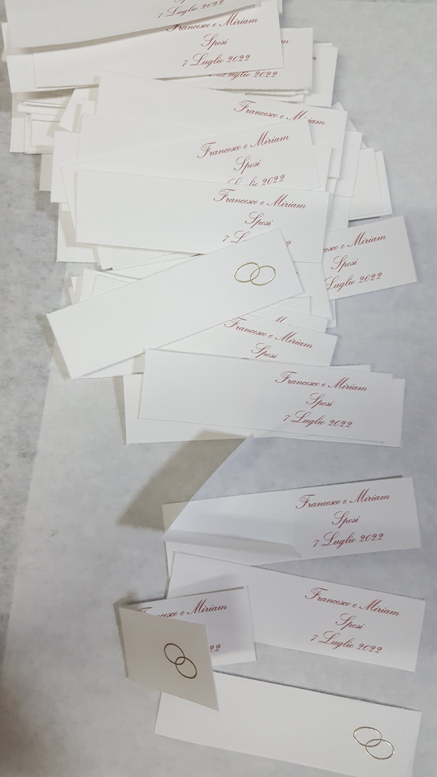 Bigliettini comunione/matrimonio stampati