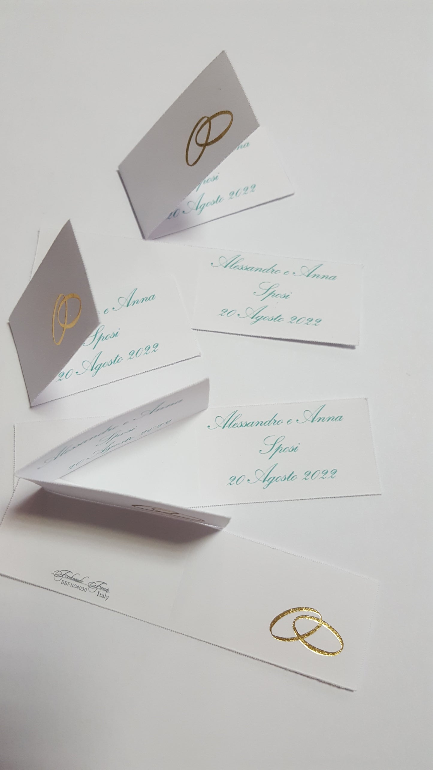 Bigliettini comunione/matrimonio stampati