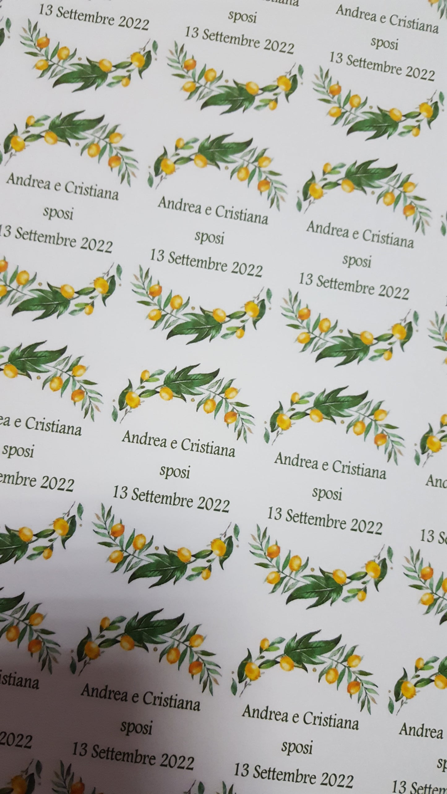 Cofanetto in ceramica con limoni
