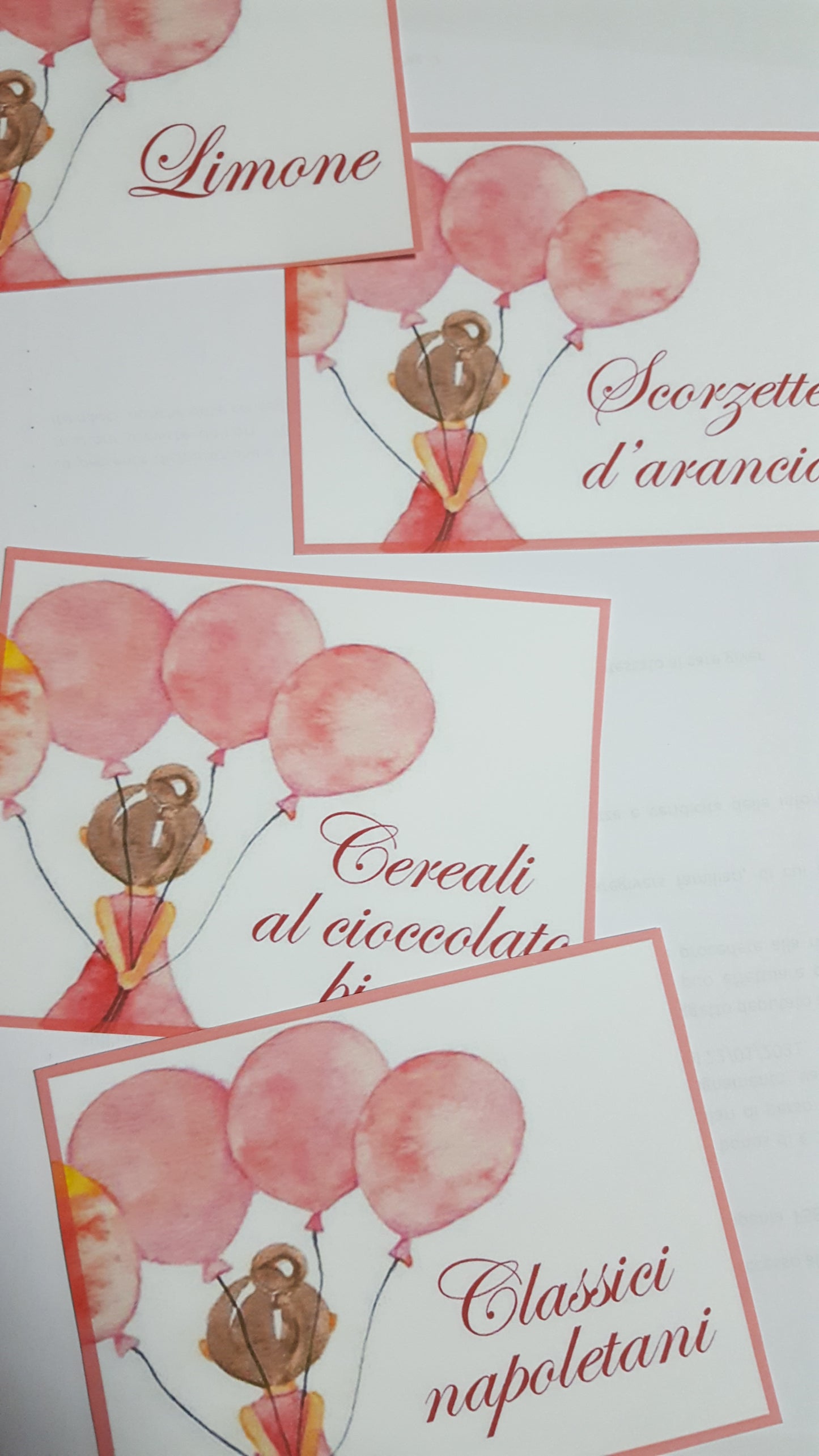 kit grafica palloncino (segnaposto, confettata, ecc...)