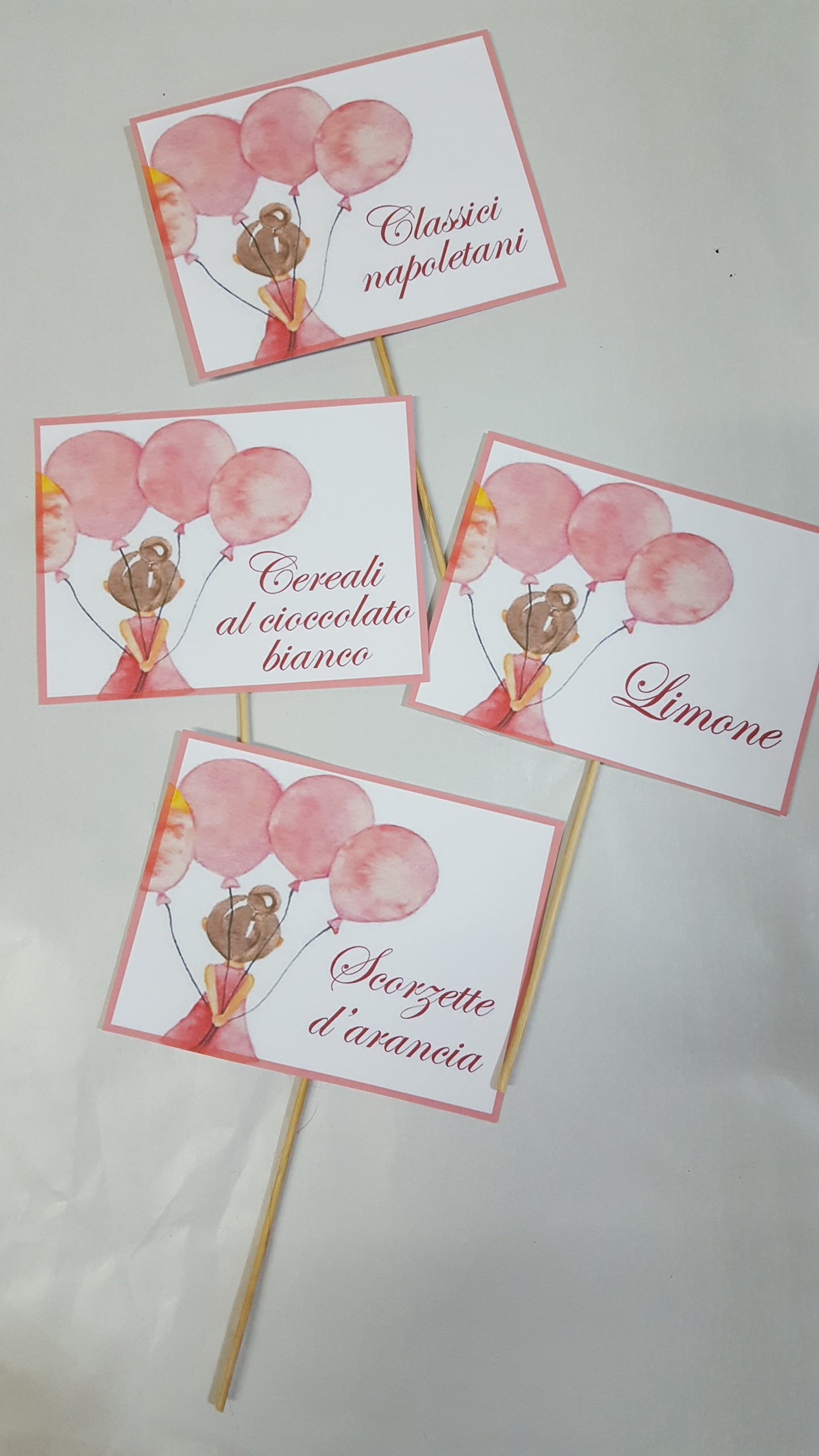 kit grafica palloncino (segnaposto, confettata, ecc...)