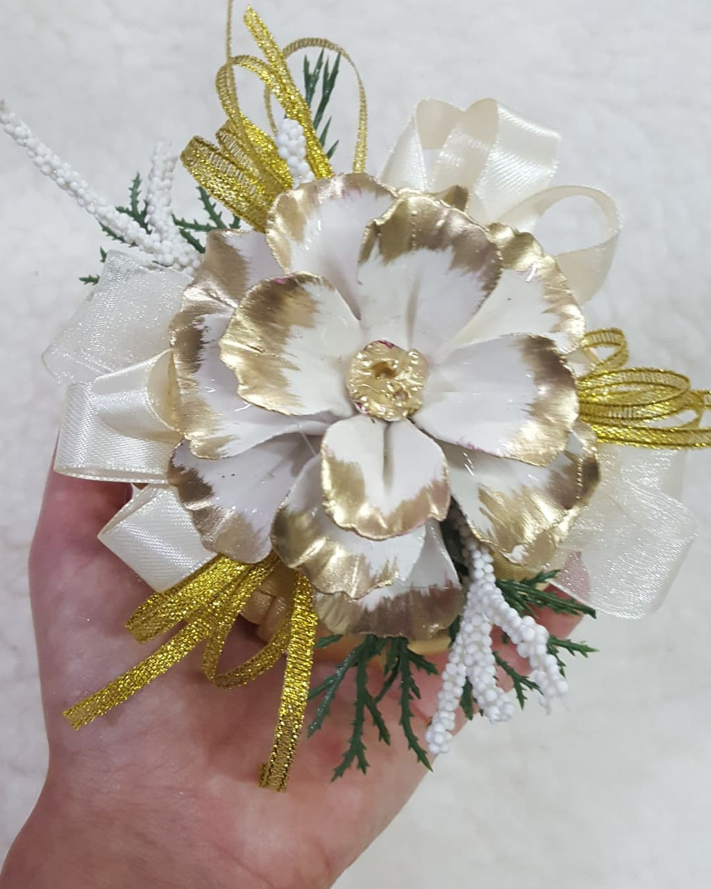 Pouf piccolo oro