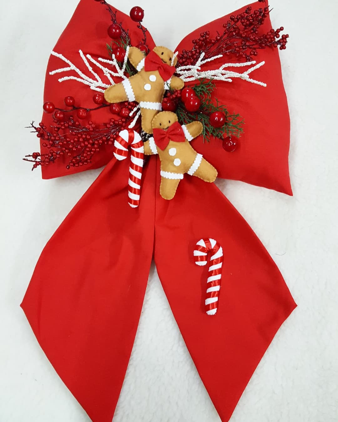 Fiocco con omini e candy cane