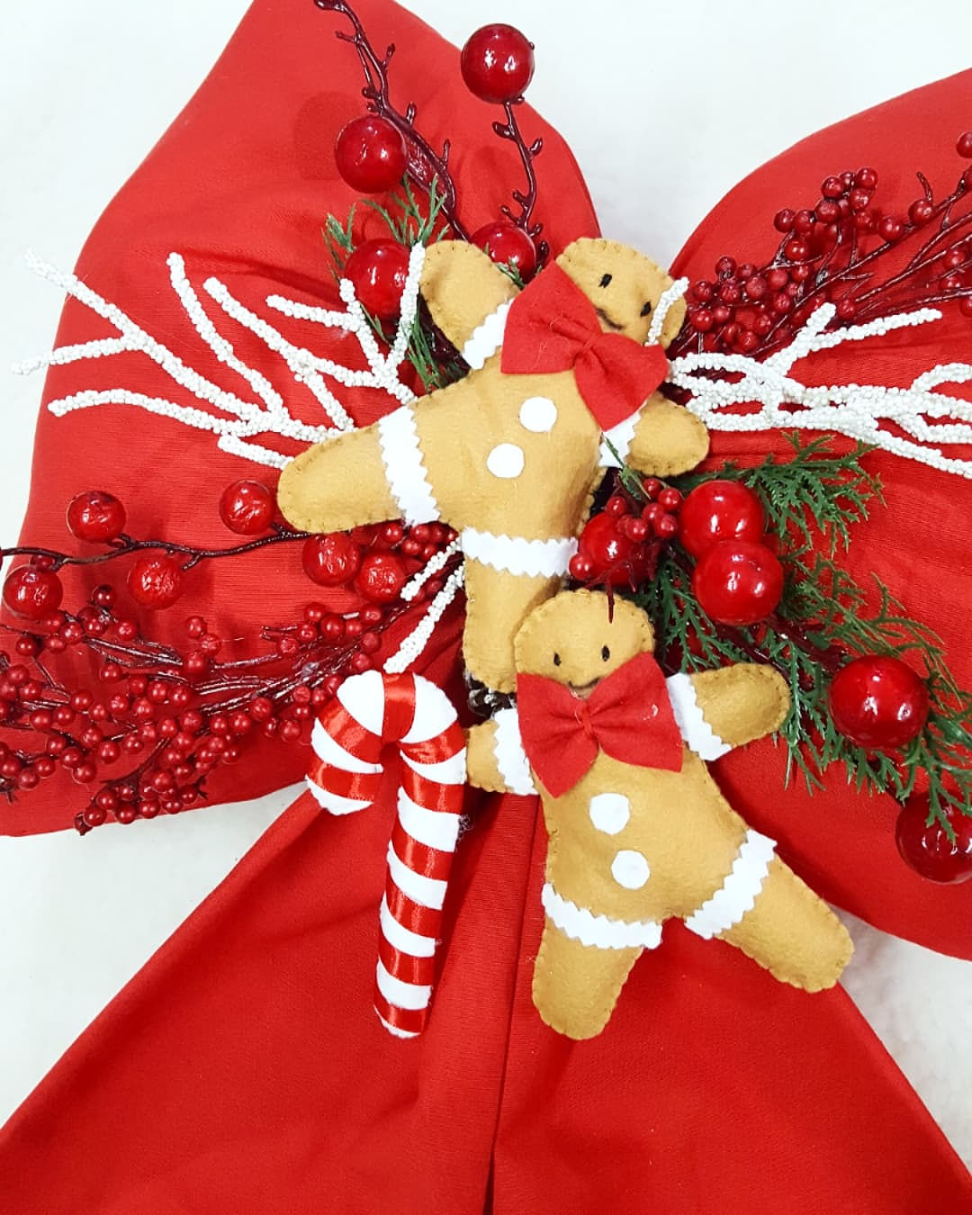 Fiocco con omini e candy cane