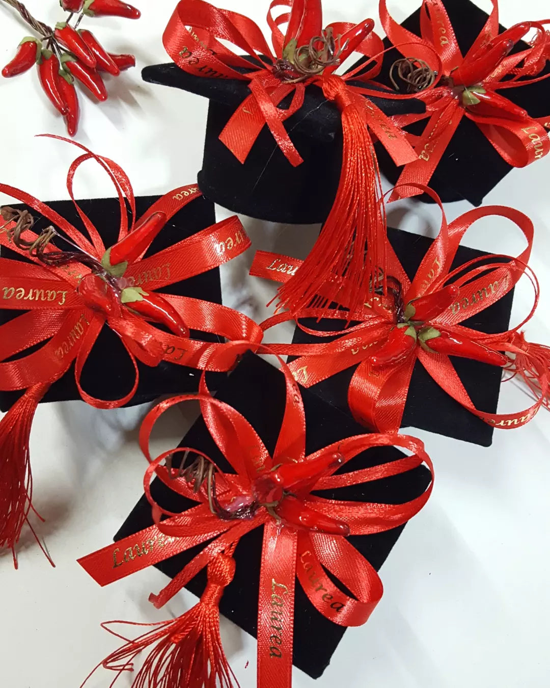 tocco portaconfetti nero laurea