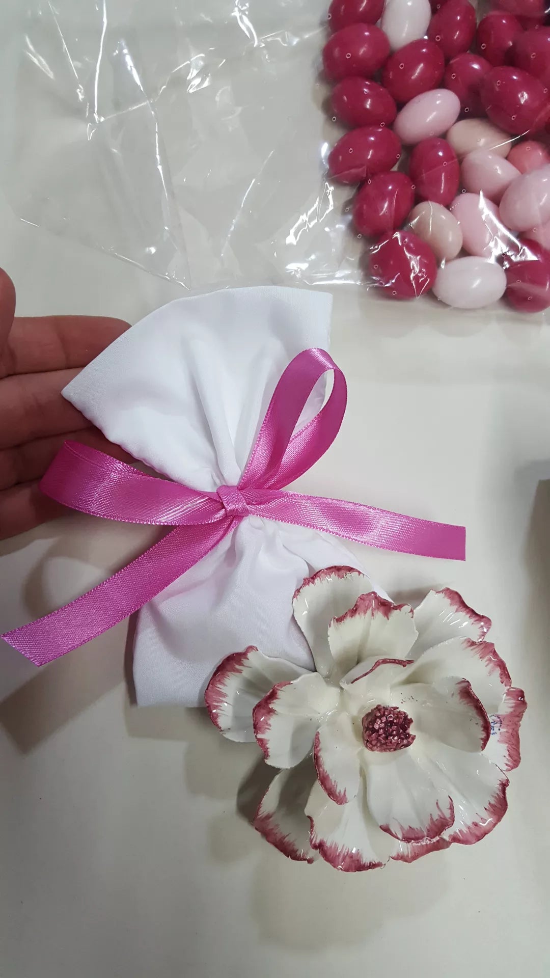 Peonia 9cm in ceramica