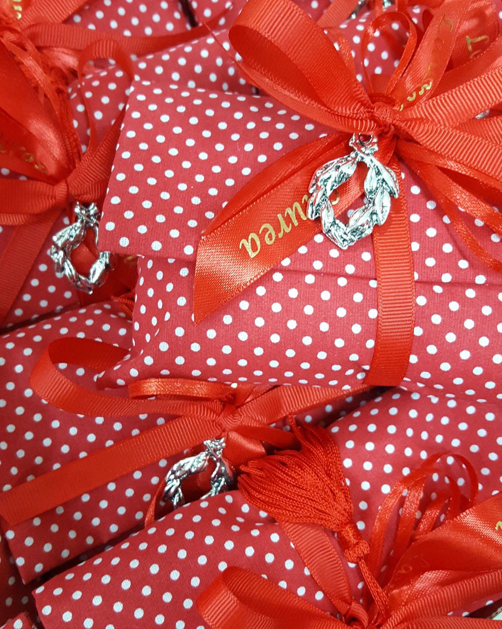 Coroncina alloro con nappina