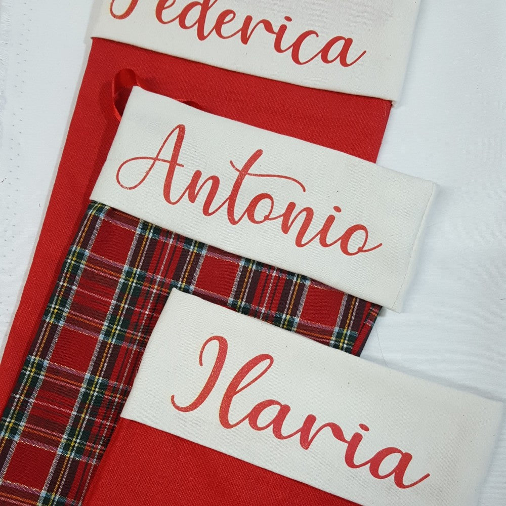 Calza della befana personalizzata