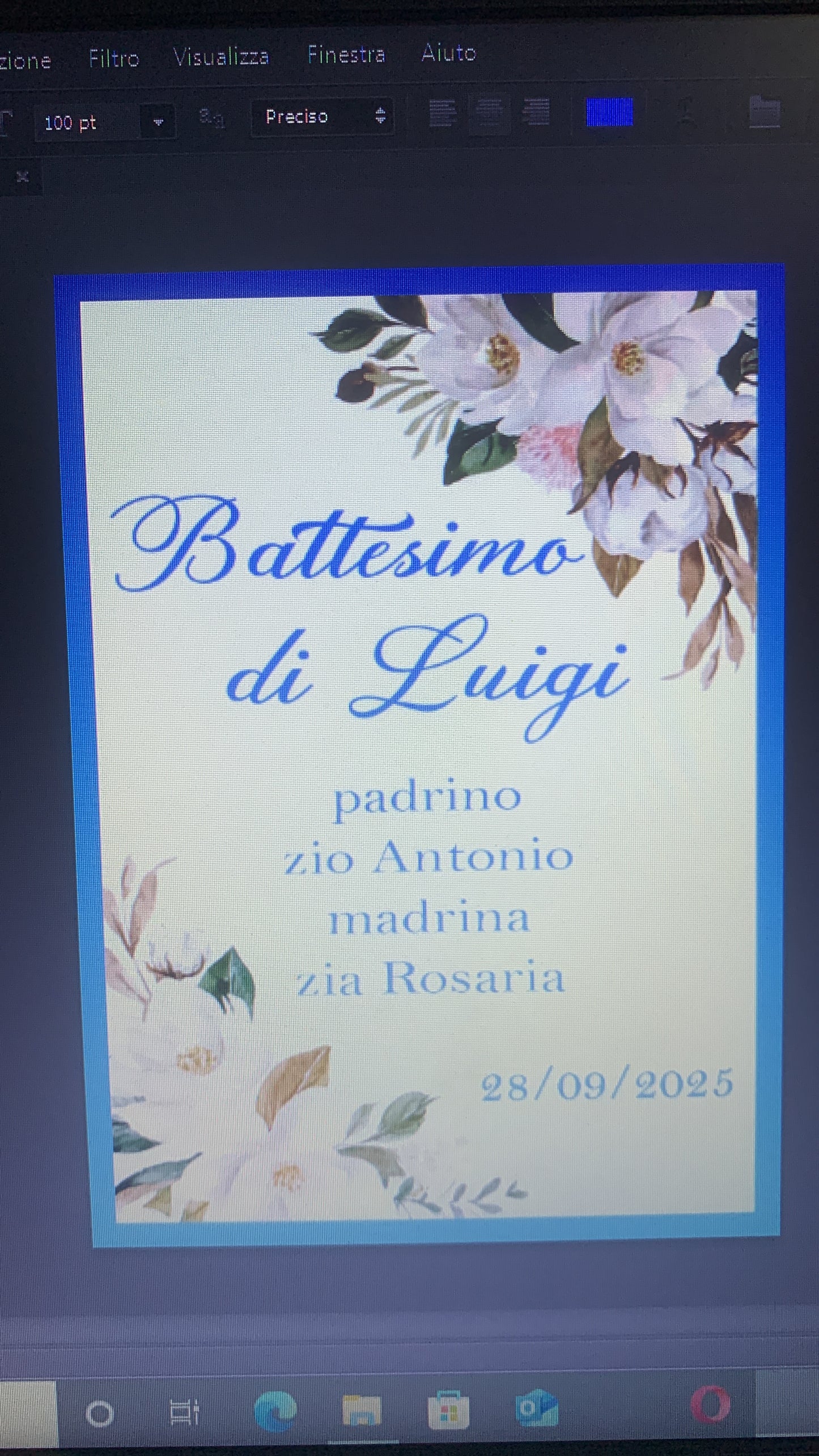 Fiore opaco 9cm in scatola confezione inclusa a tema