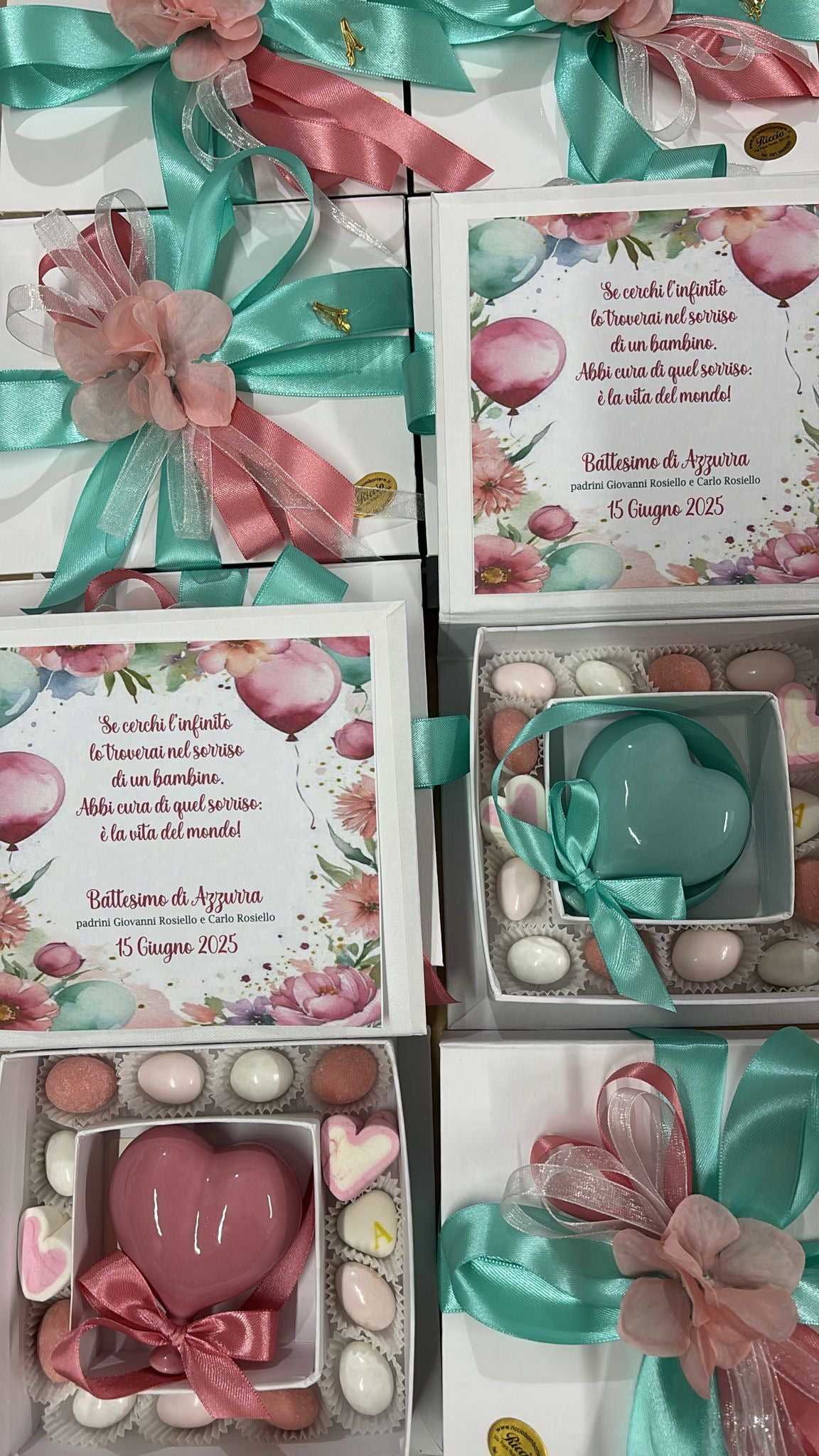 Cuore palloncino in ceramica