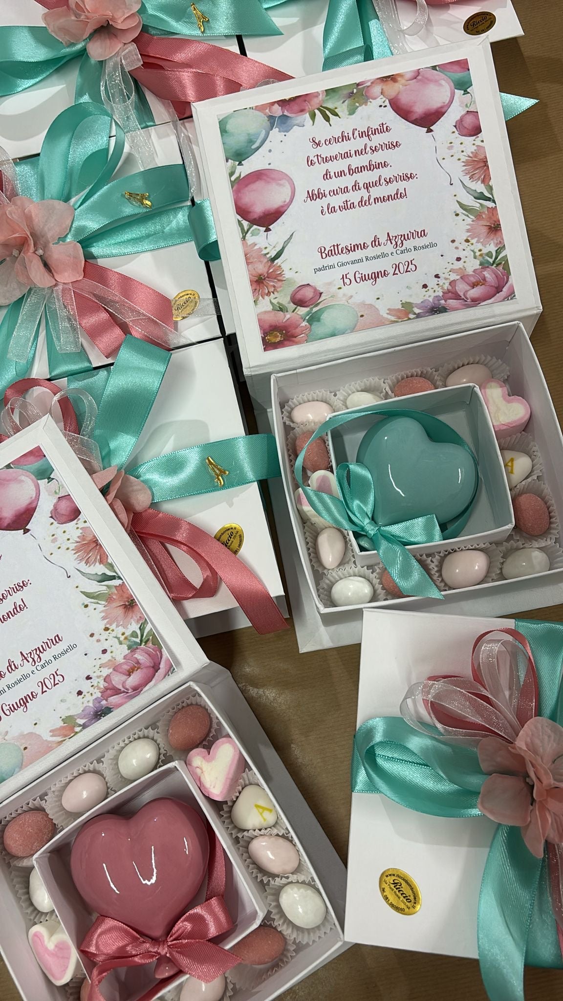 Cuore palloncino in ceramica