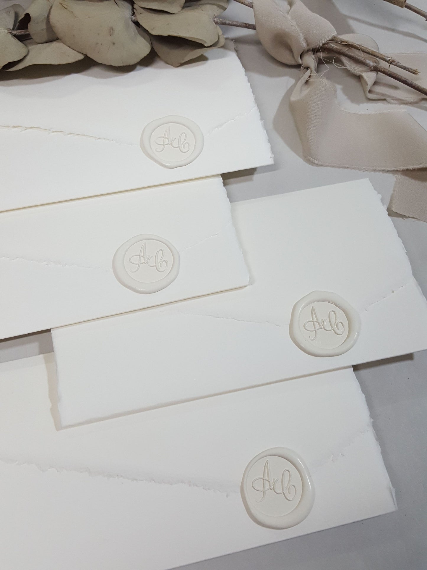 Partecipazione in carta Amalfi con sigillo