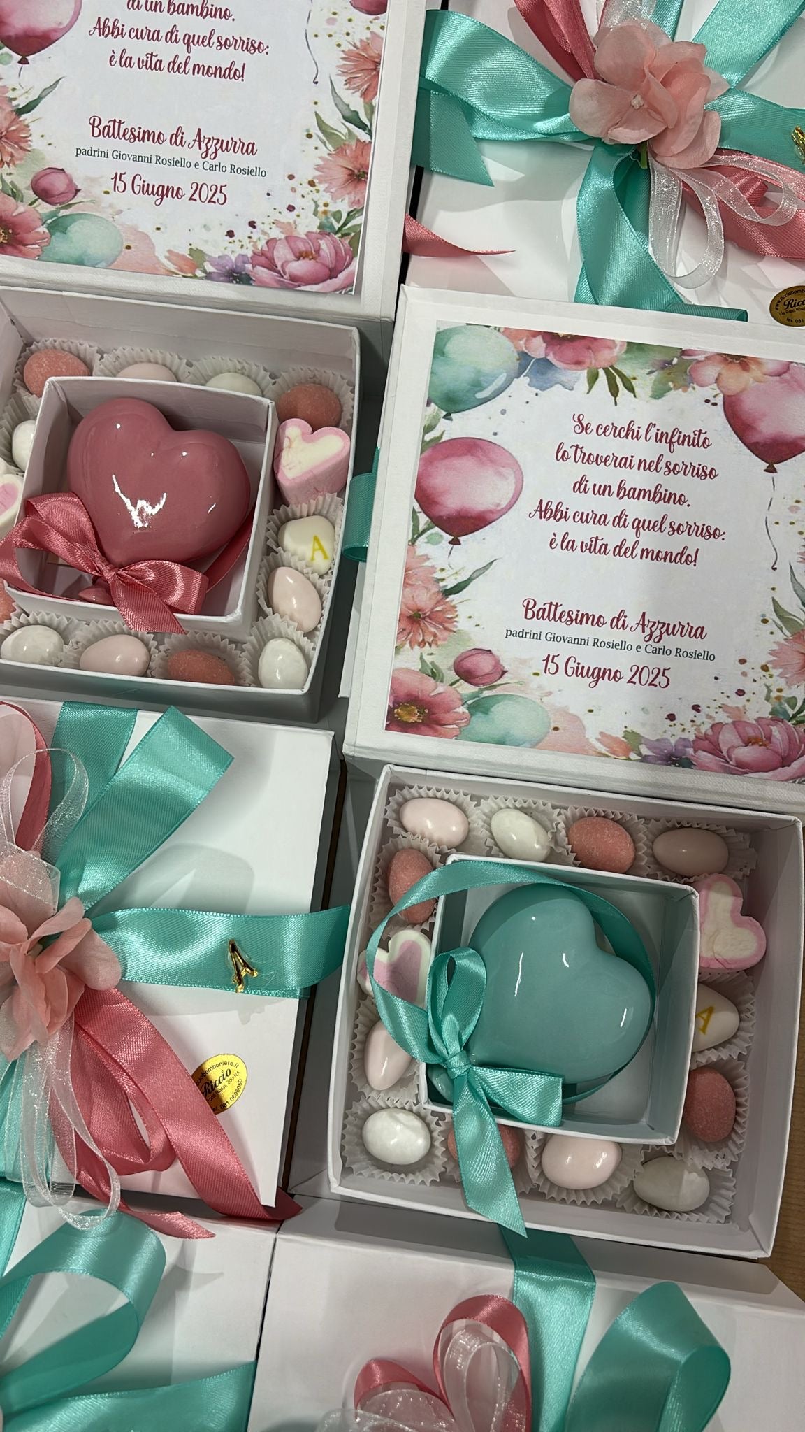 Cuore palloncino in ceramica