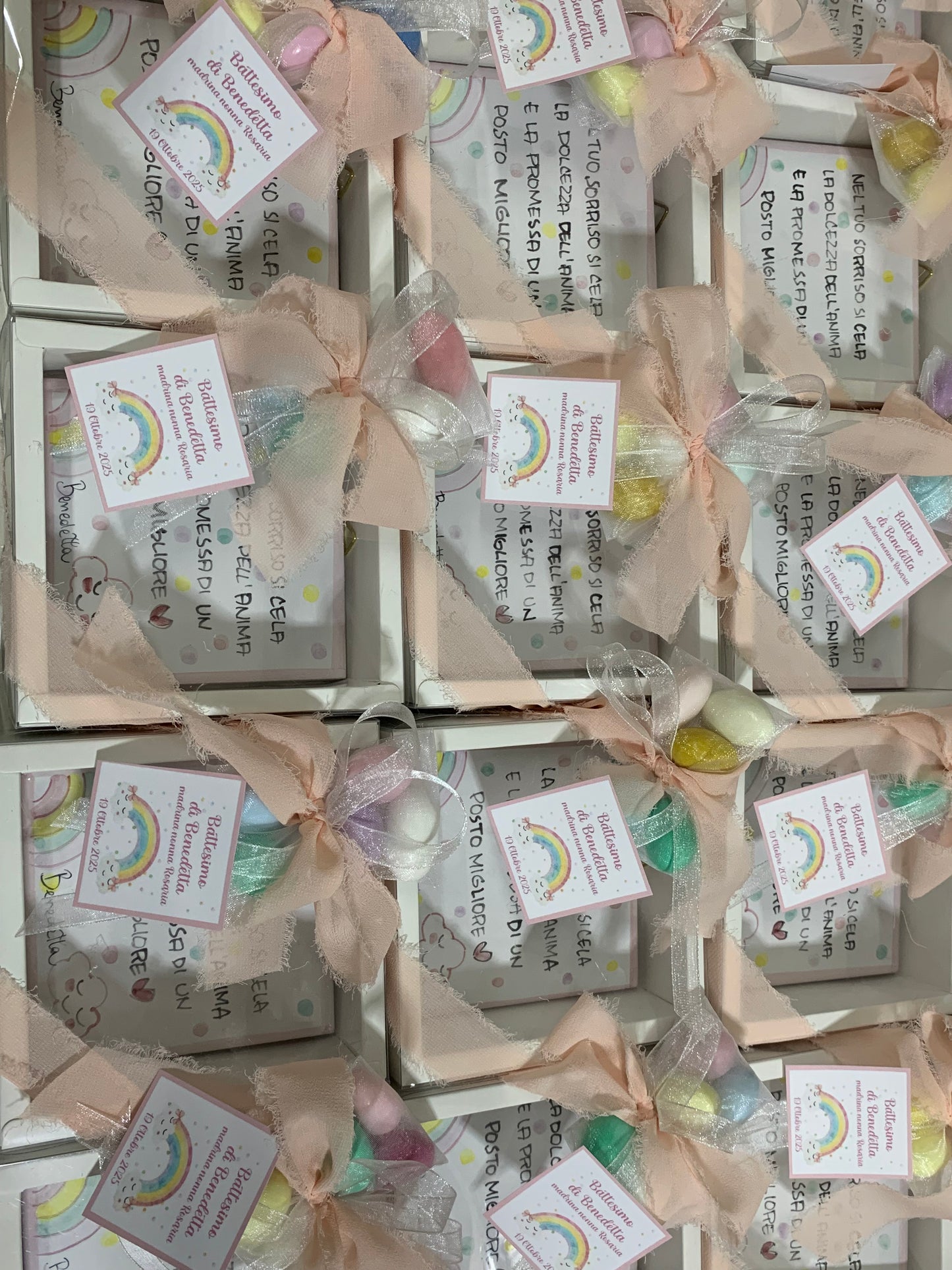 Mattonella Vietri 10x10 in ceramica con frase