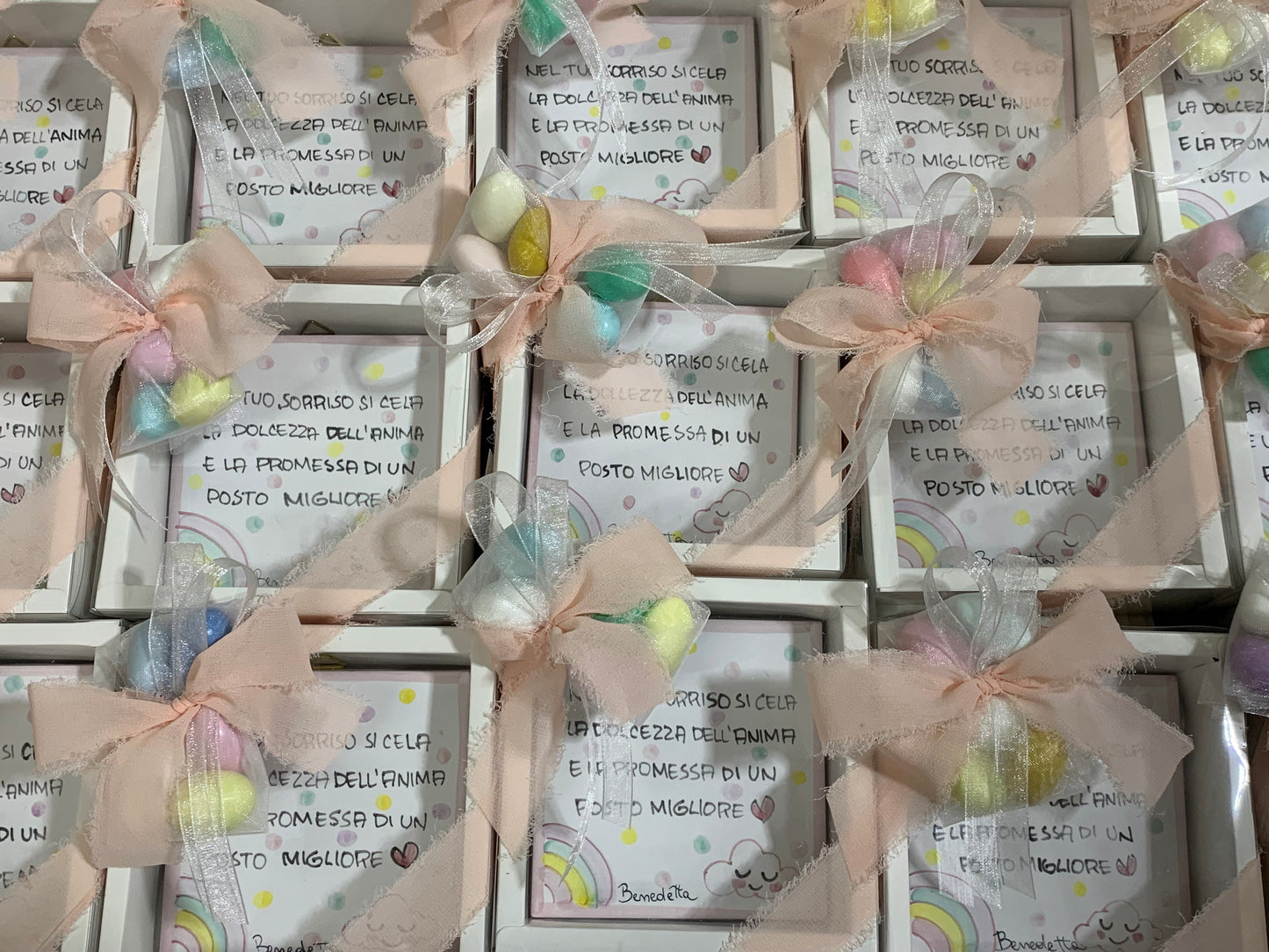 Mattonella Vietri 10x10 in ceramica con frase