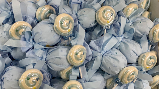 Lollipop magnete su caramella portaconfetti sangallo