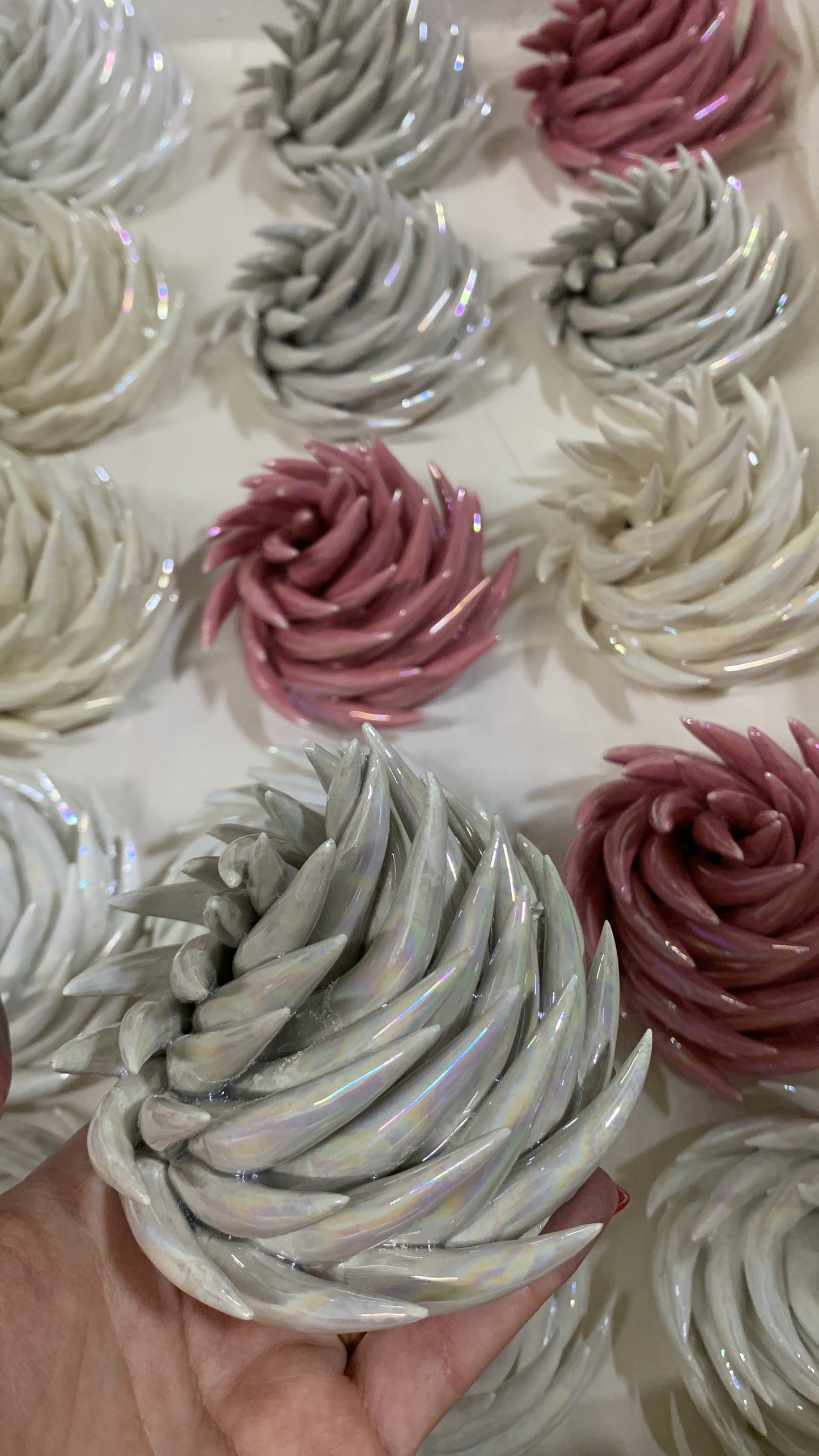 Fiamma in ceramica 11cm colore a scelta