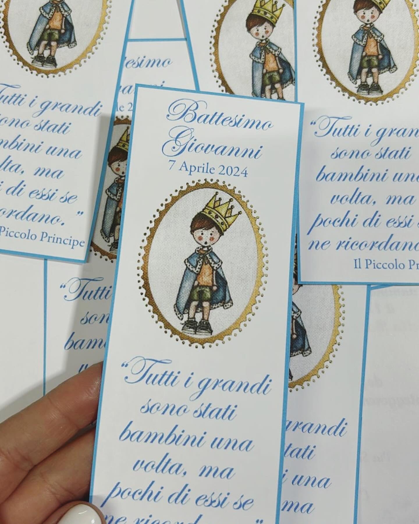 Segnalibro segnaposto con grafica personalizzata