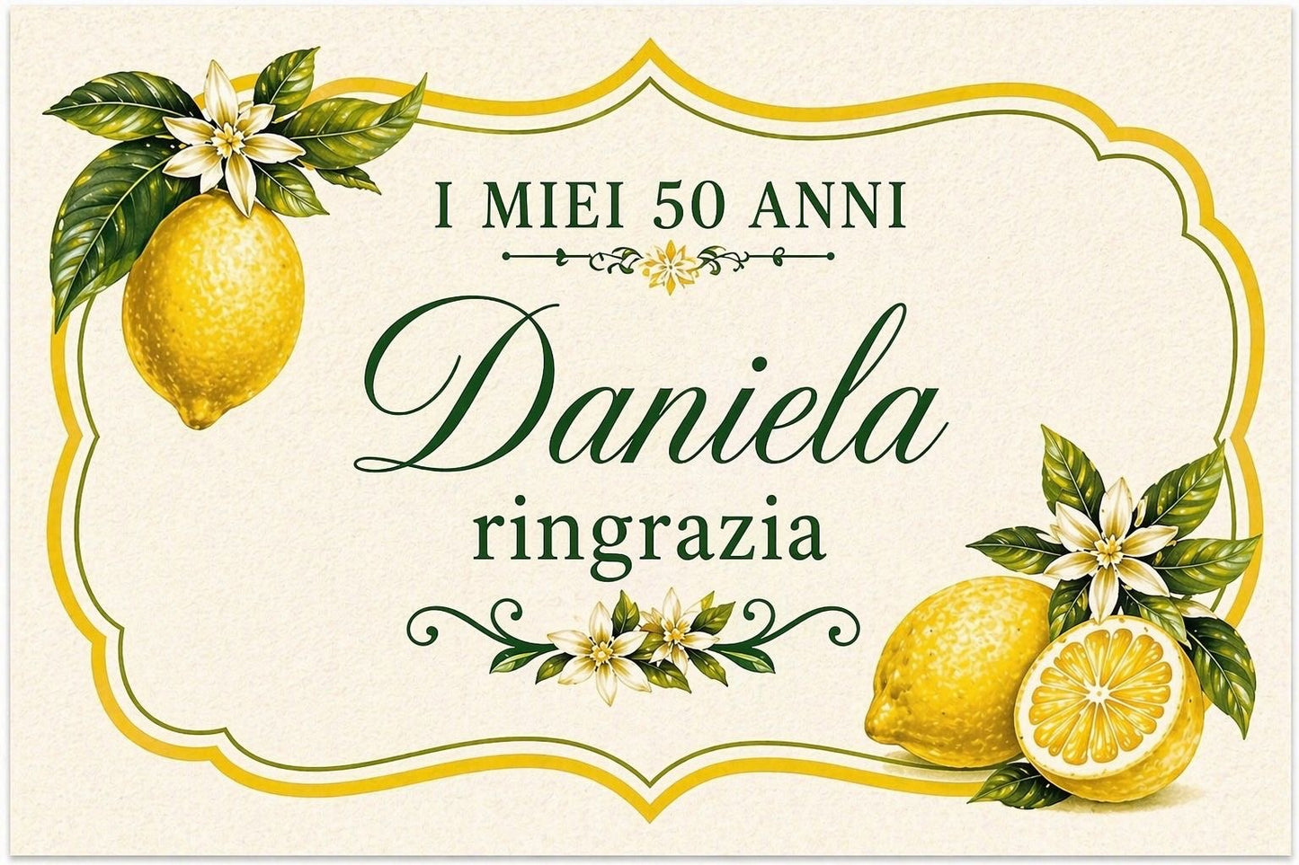 Segnaposto limone singolo in ceramica