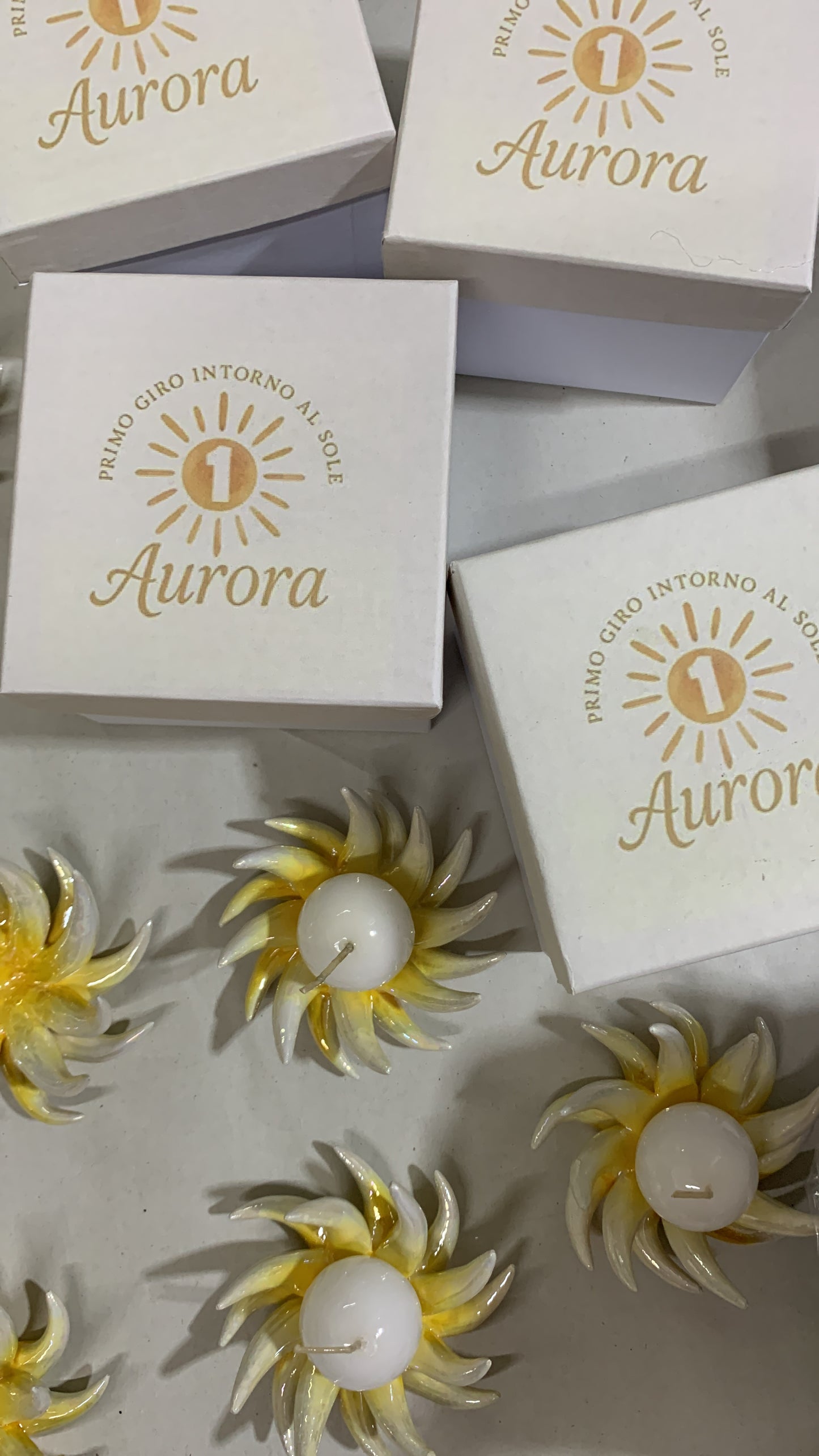 Sole portacandela con scatola stampa personalizzata
