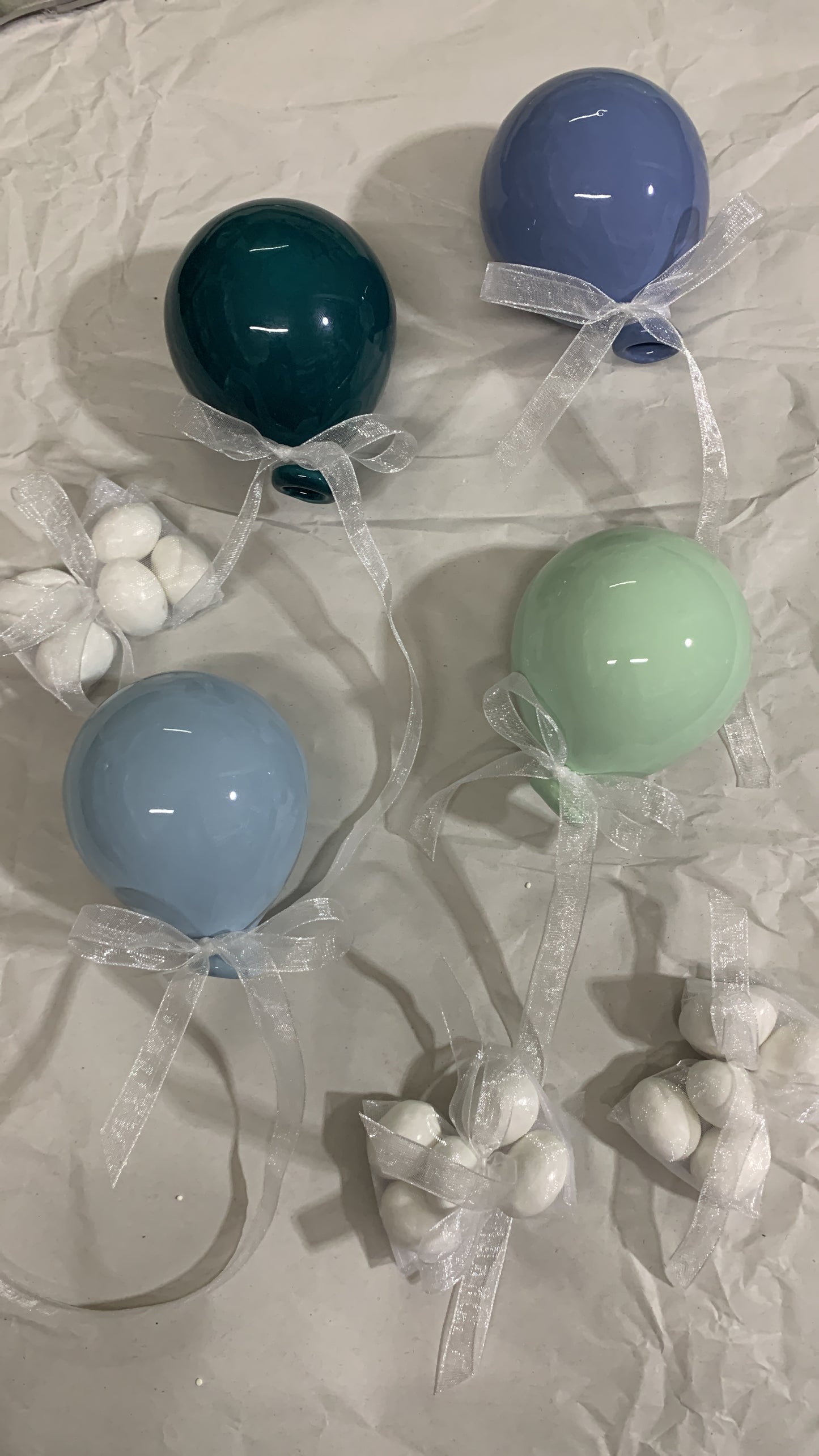 Palloncino ceramica 9cm confezionato