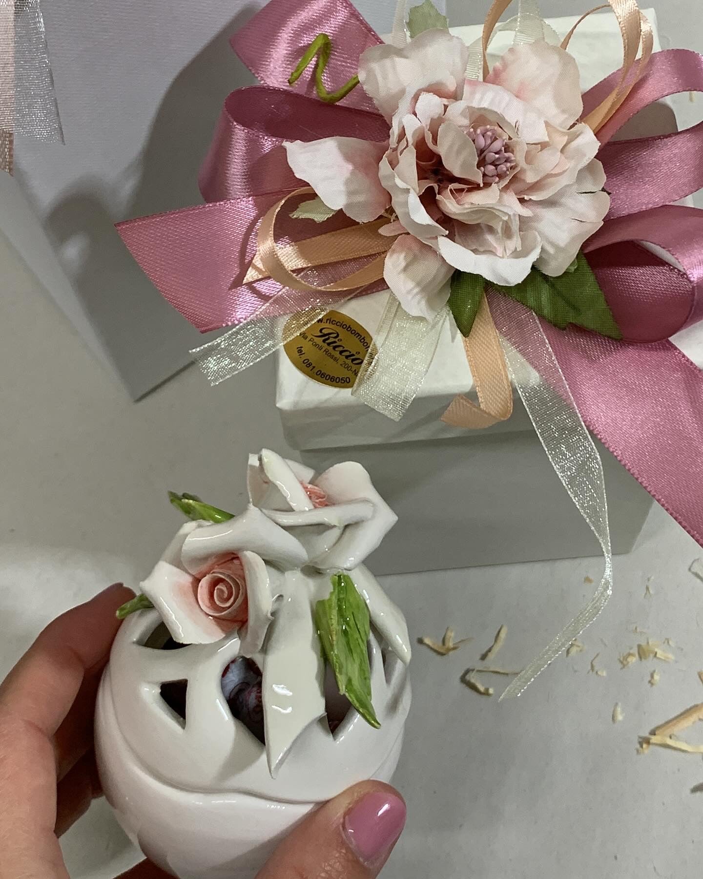 Uovo di Pasqua piccolo in ceramica