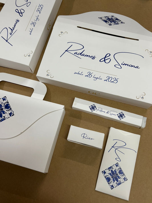 Wedding bag kit con grafica interamente personalizzata