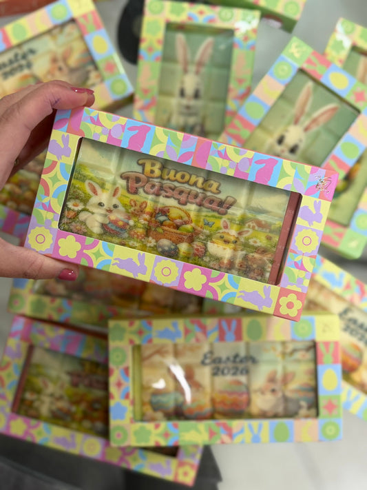 Tavoletta cioccolato Pasqua stampata