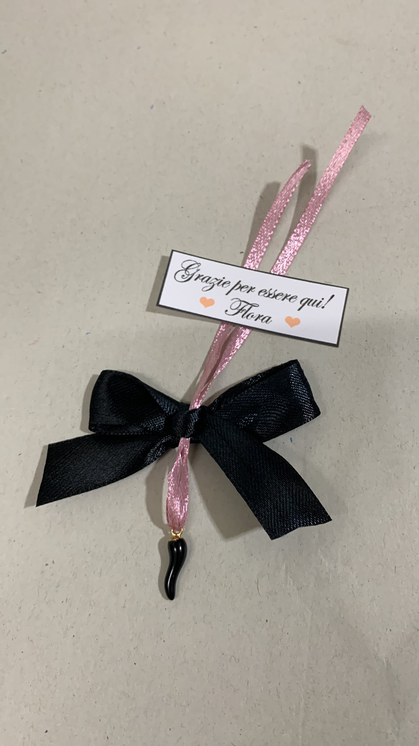 Segnaposto ringraziamento piccolo cornicello