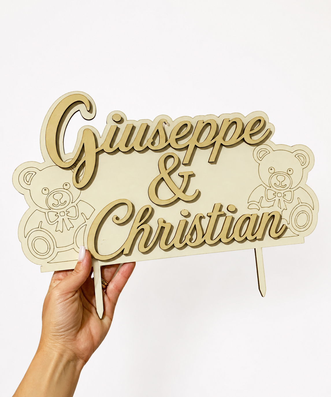 Cake topper interamente personalizzato
