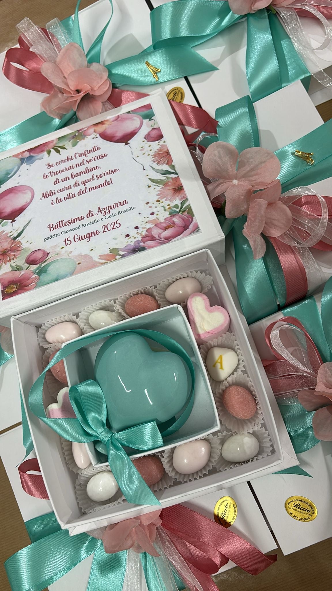 Cuore palloncino in ceramica
